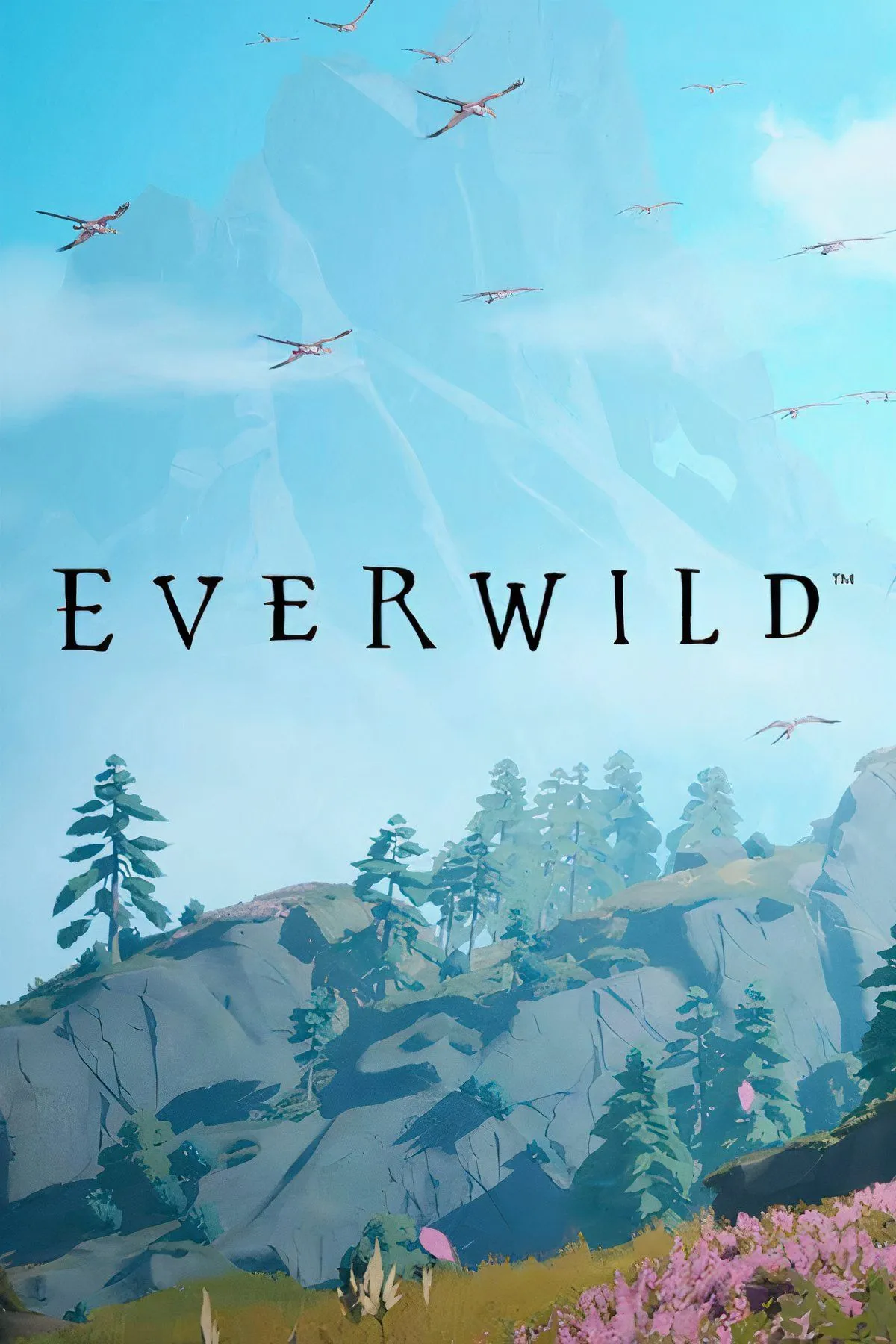 Hình ảnh concept art từ game Everwild của Rare, với các sinh vật kỳ ảo trong một khu rừng tươi tốt