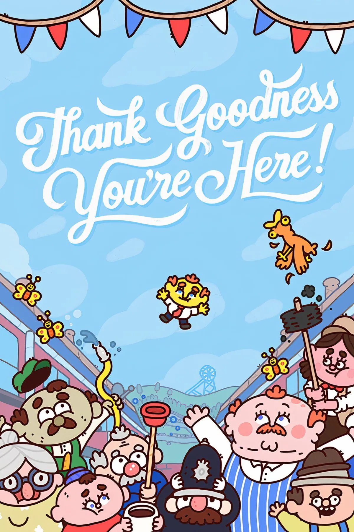 Hình ảnh đồ họa độc đáo, hài hước từ Thank Goodness You're Here!