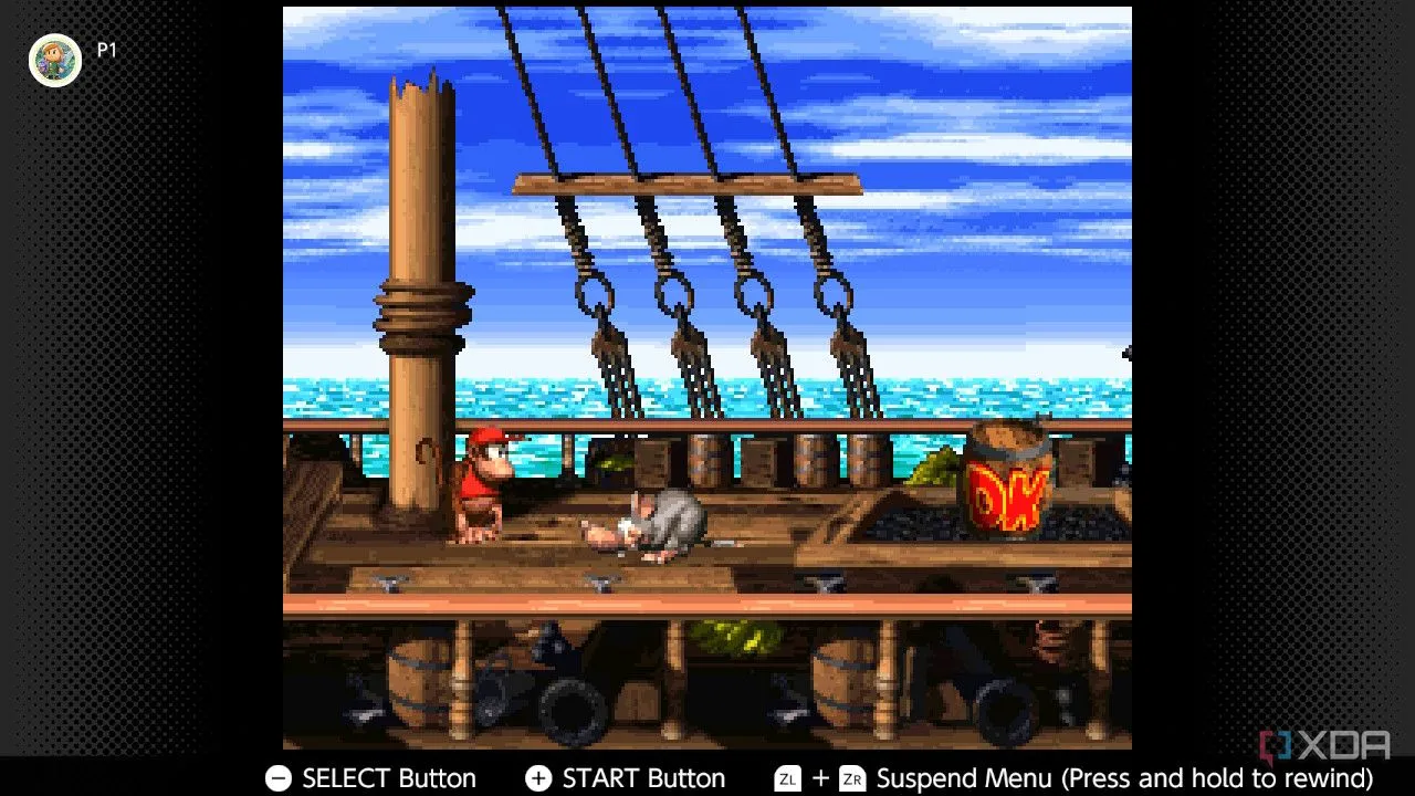 Hình ảnh gameplay Donkey Kong Country 2 trên dịch vụ Nintendo Switch Online
