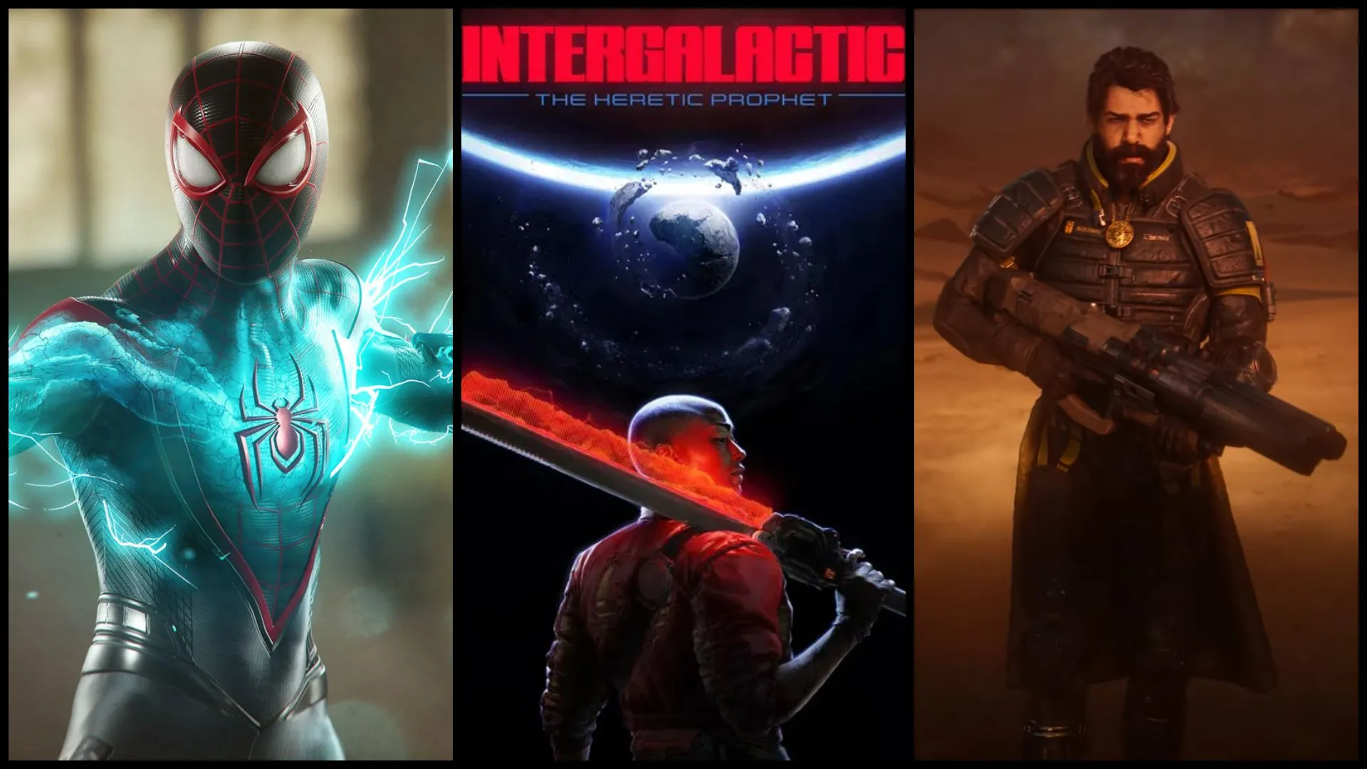 Hình ảnh giới thiệu một số game độc quyền của PlayStation, trong đó có Intergalactic: The Heretic Prophet.