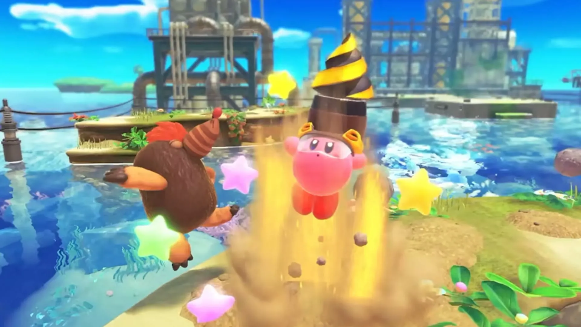 Hình ảnh Kirby and The Forgotten Land trên Nintendo Switch 1, game sẽ có phiên bản Switch 2 Edition với nội dung mở rộng