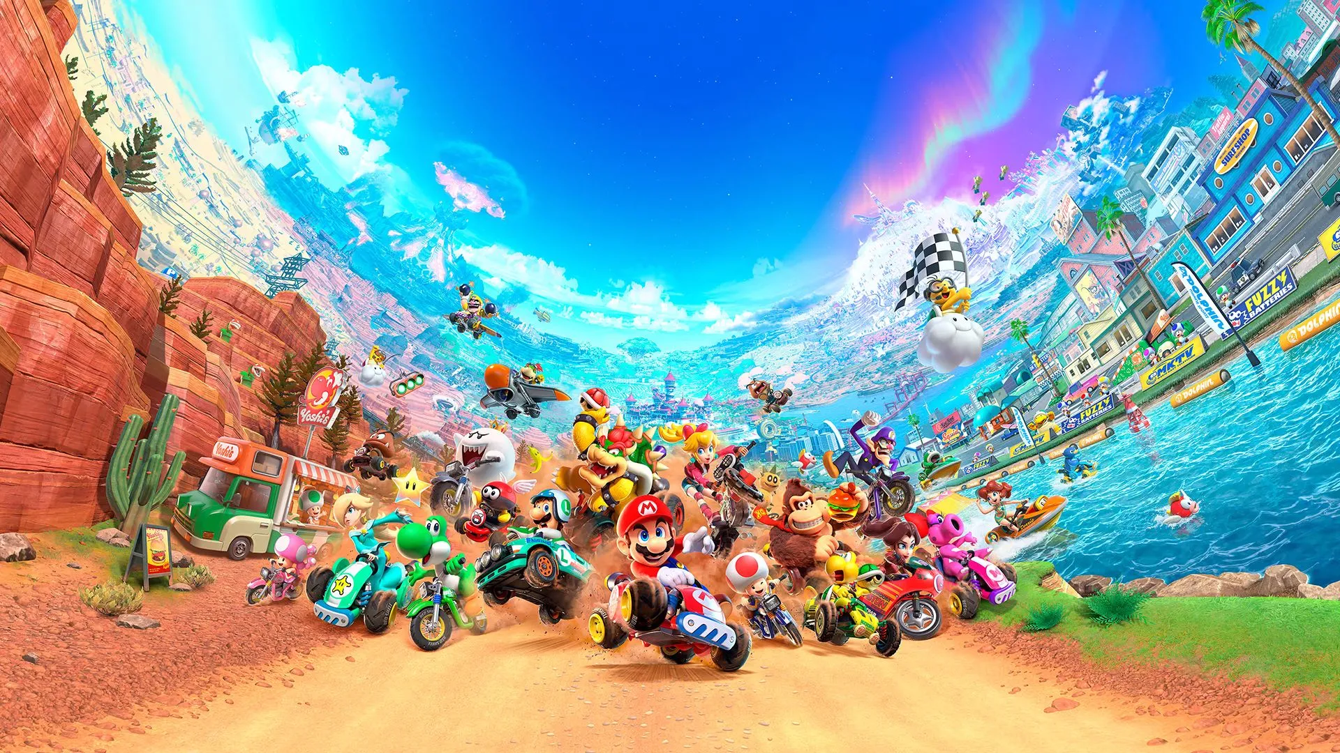 Hình ảnh minh họa game Mario Kart World cho Nintendo Switch 2