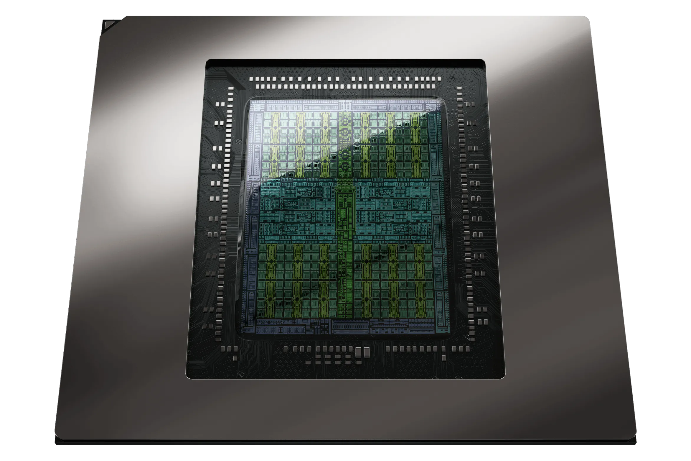 Hình ảnh minh họa kiến trúc chip Nvidia Blackwell, cho thấy cấu trúc bên trong của GPU RTX 50 series, liên quan đến các vấn đề lỗi silicon.