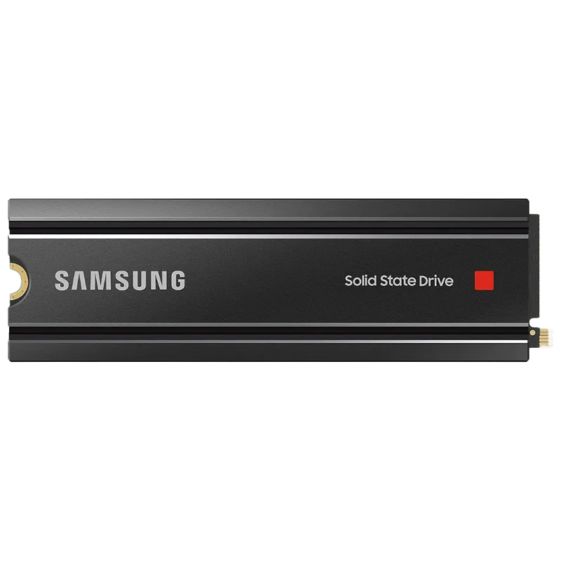 Hình ảnh mô phỏng ổ cứng SSD Samsung 980 Pro kèm tản nhiệt chuyên dụng
