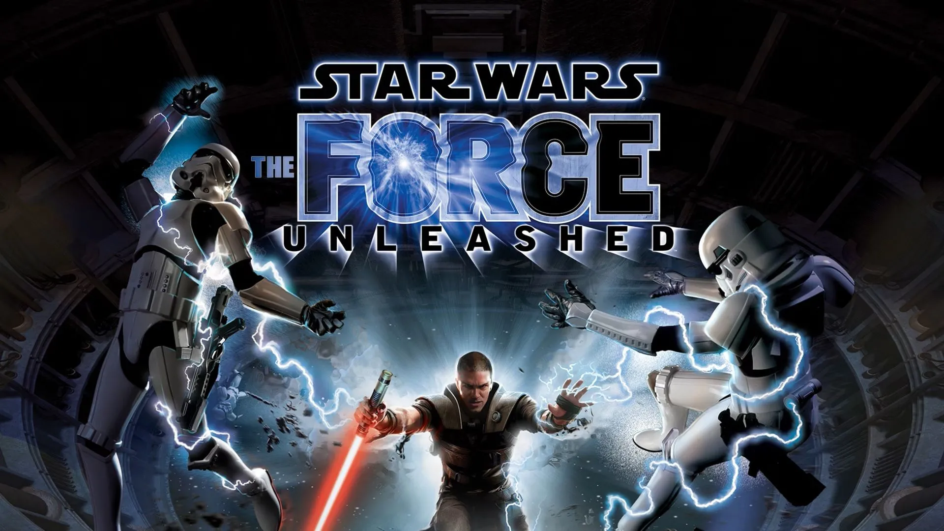 Hình ảnh quảng cáo game Star Wars: The Force Unleashed, bản port Wii với điều khiển chuyển động độc đáo