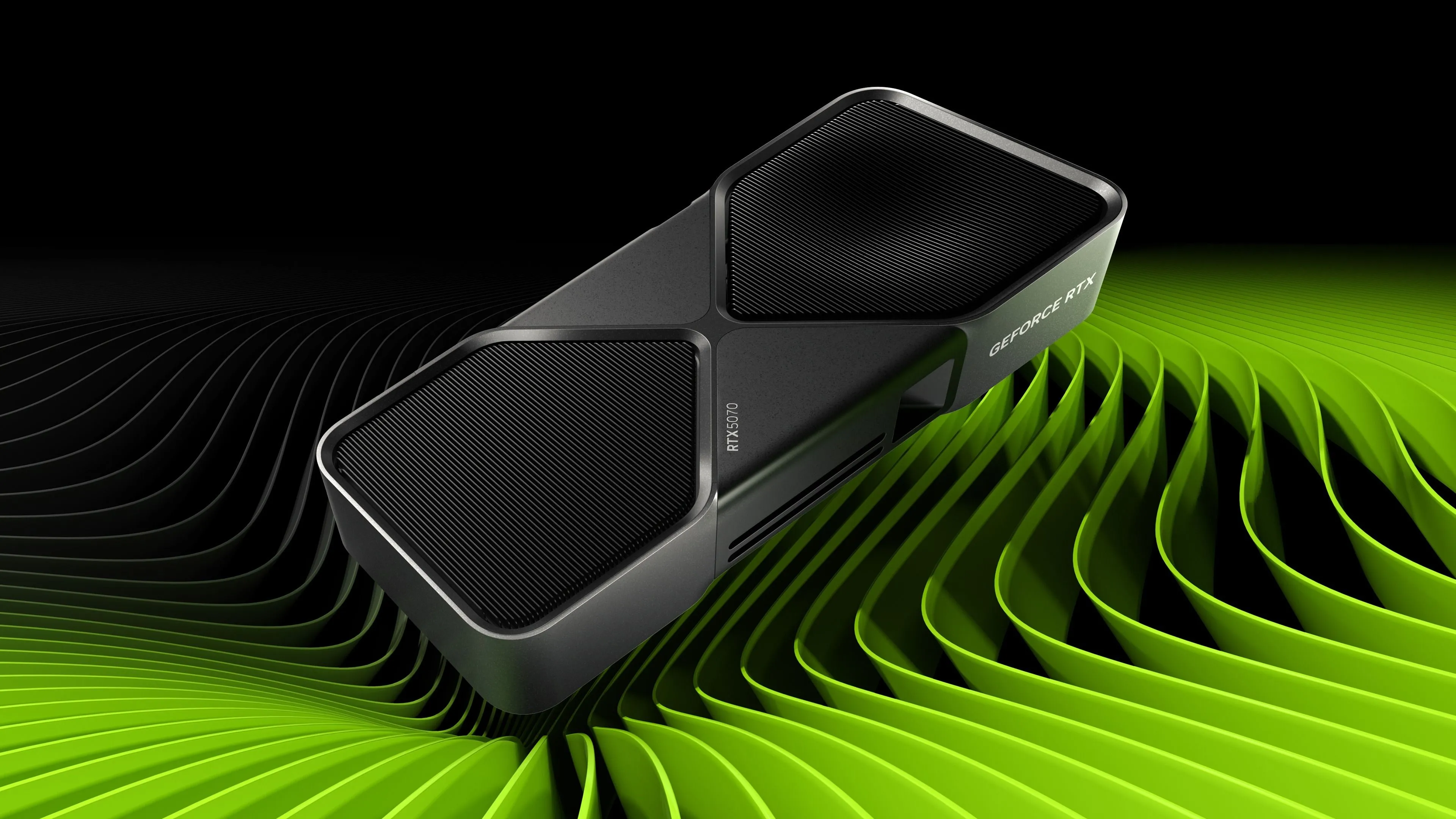 Hình ảnh render chính thức của card đồ họa NVIDIA RTX 5070 từ Nvidia