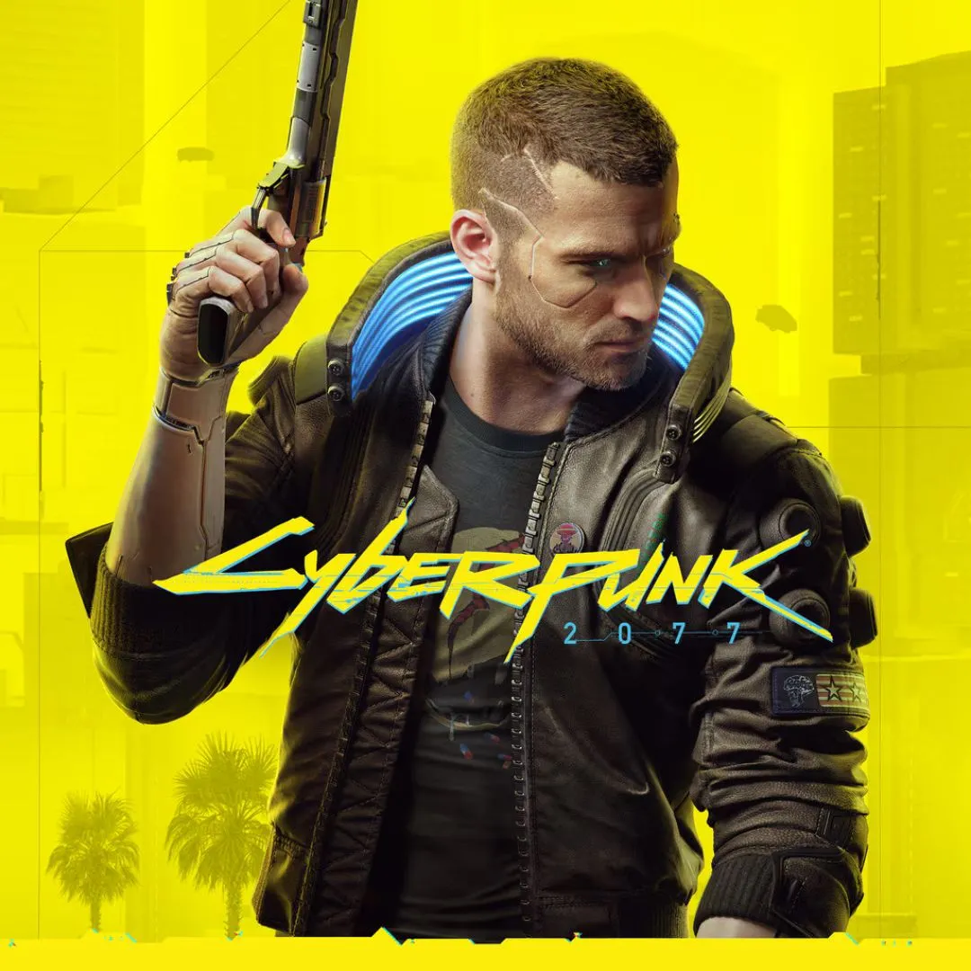 Hình ảnh sản phẩm của game Cyberpunk 2077, khắc họa thế giới tương lai u tối Night City.