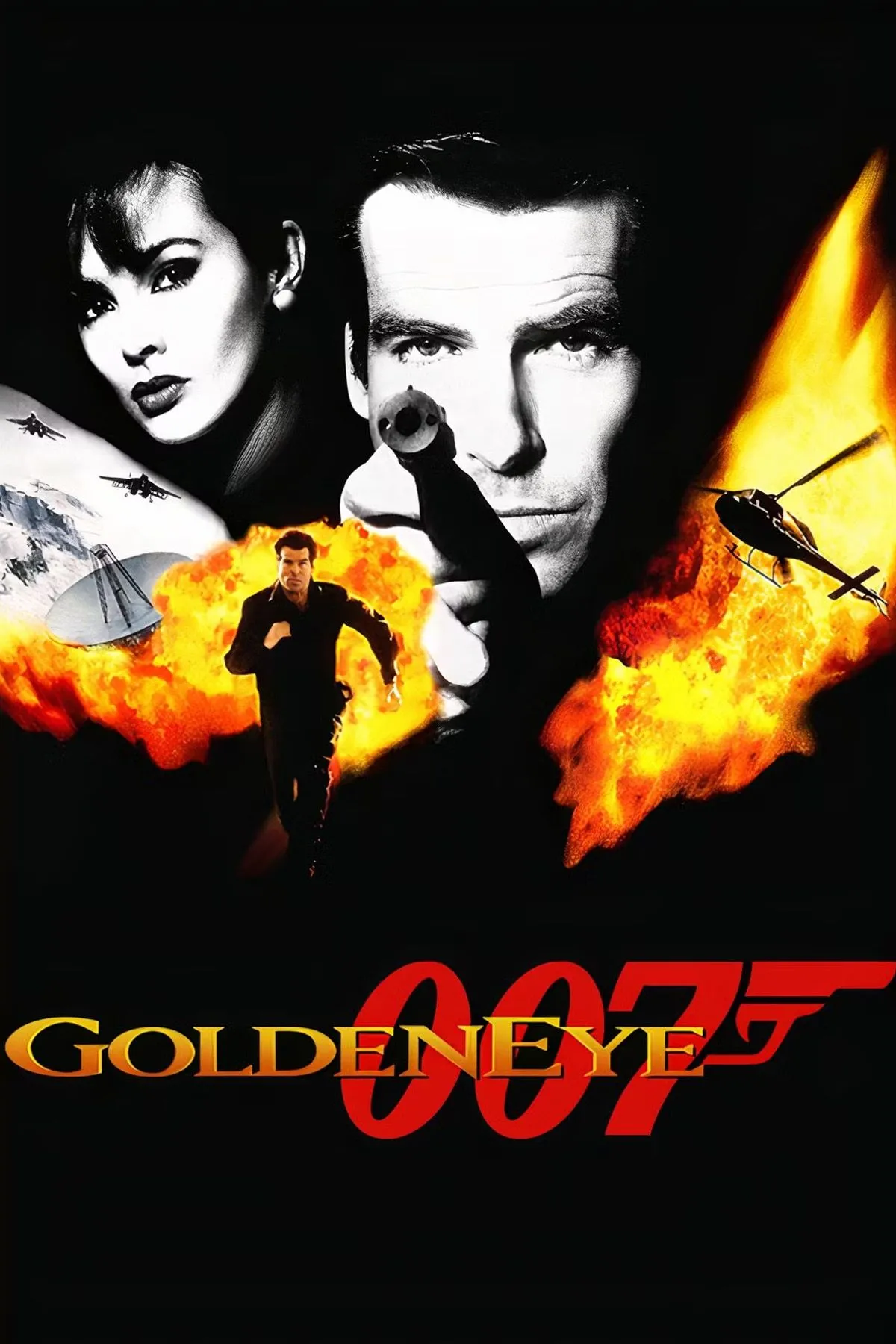 Hình ảnh sản phẩm của trò chơi Goldeneye 007, thể hiện bìa đĩa game.