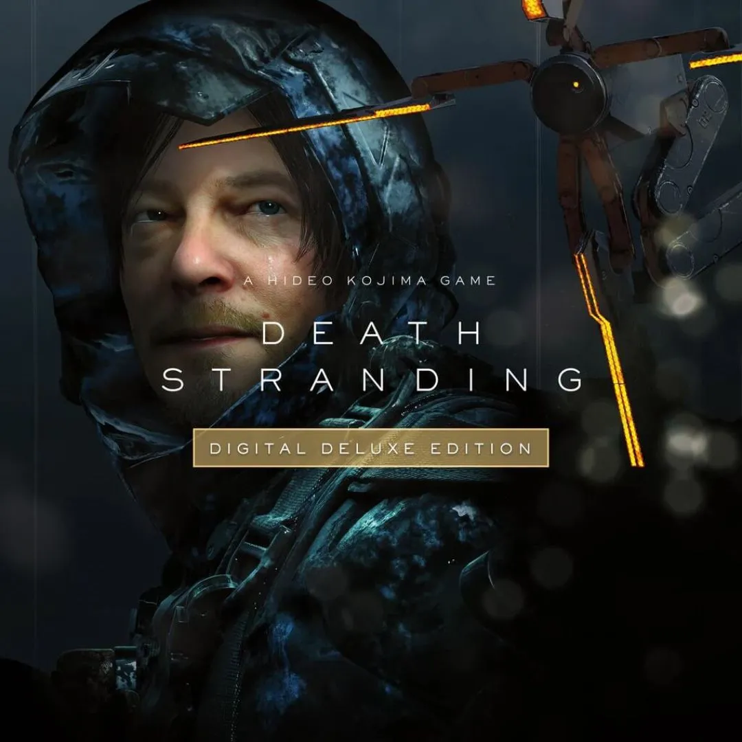 Hình ảnh sản phẩm game Death Stranding, thể hiện thế giới hậu tận thế và nhân vật chính Sam Porter Bridges