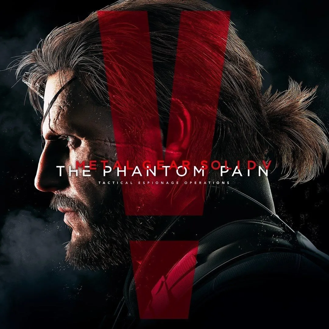 Hình ảnh sản phẩm game Metal Gear Solid V: The Phantom Pain, với nhân vật chính trong bối cảnh sa mạc.