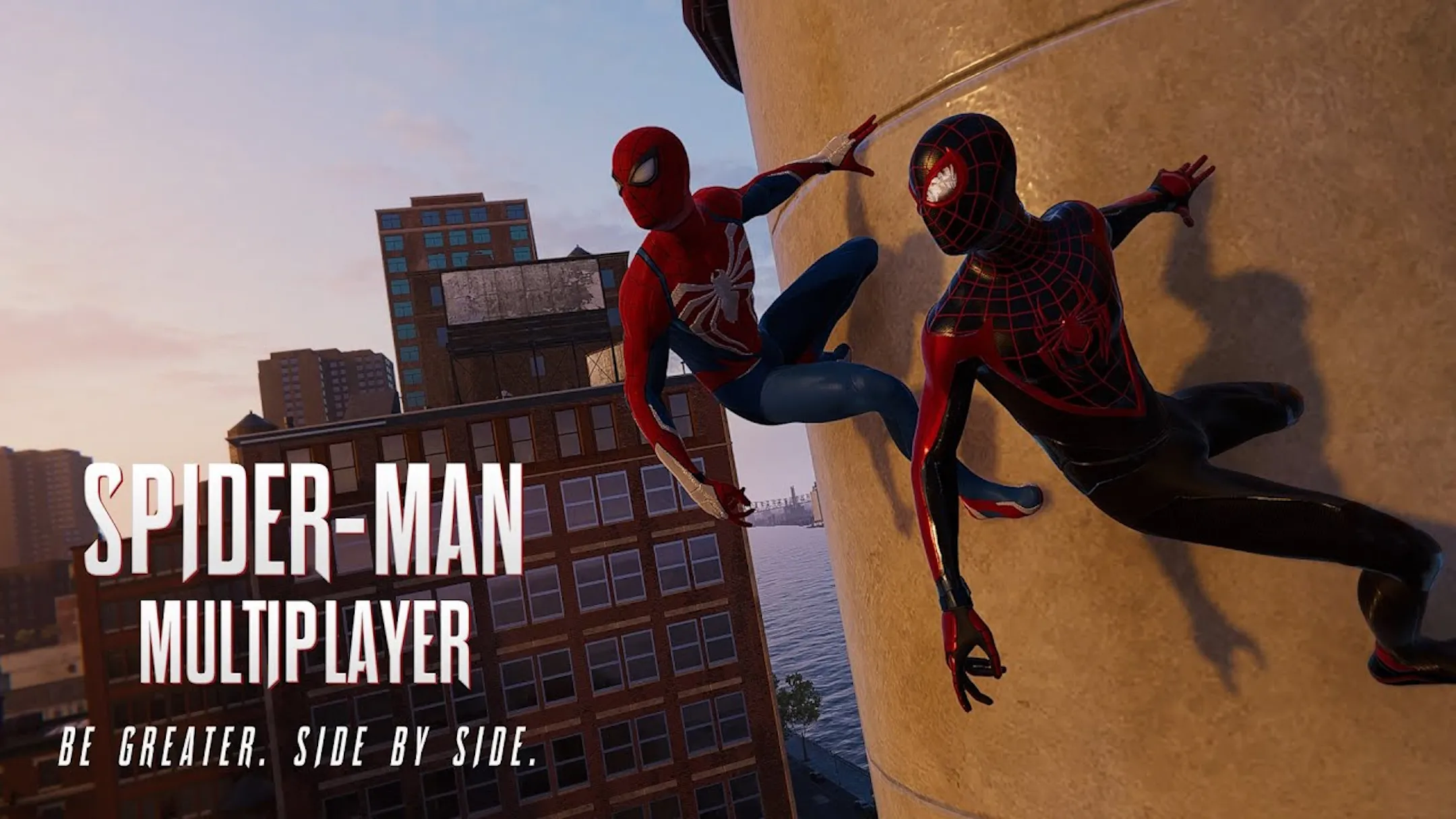 Hình ảnh thumbnail mod multiplayer của Spider-Man, thể hiện sự khao khát kết nối của game thủ.