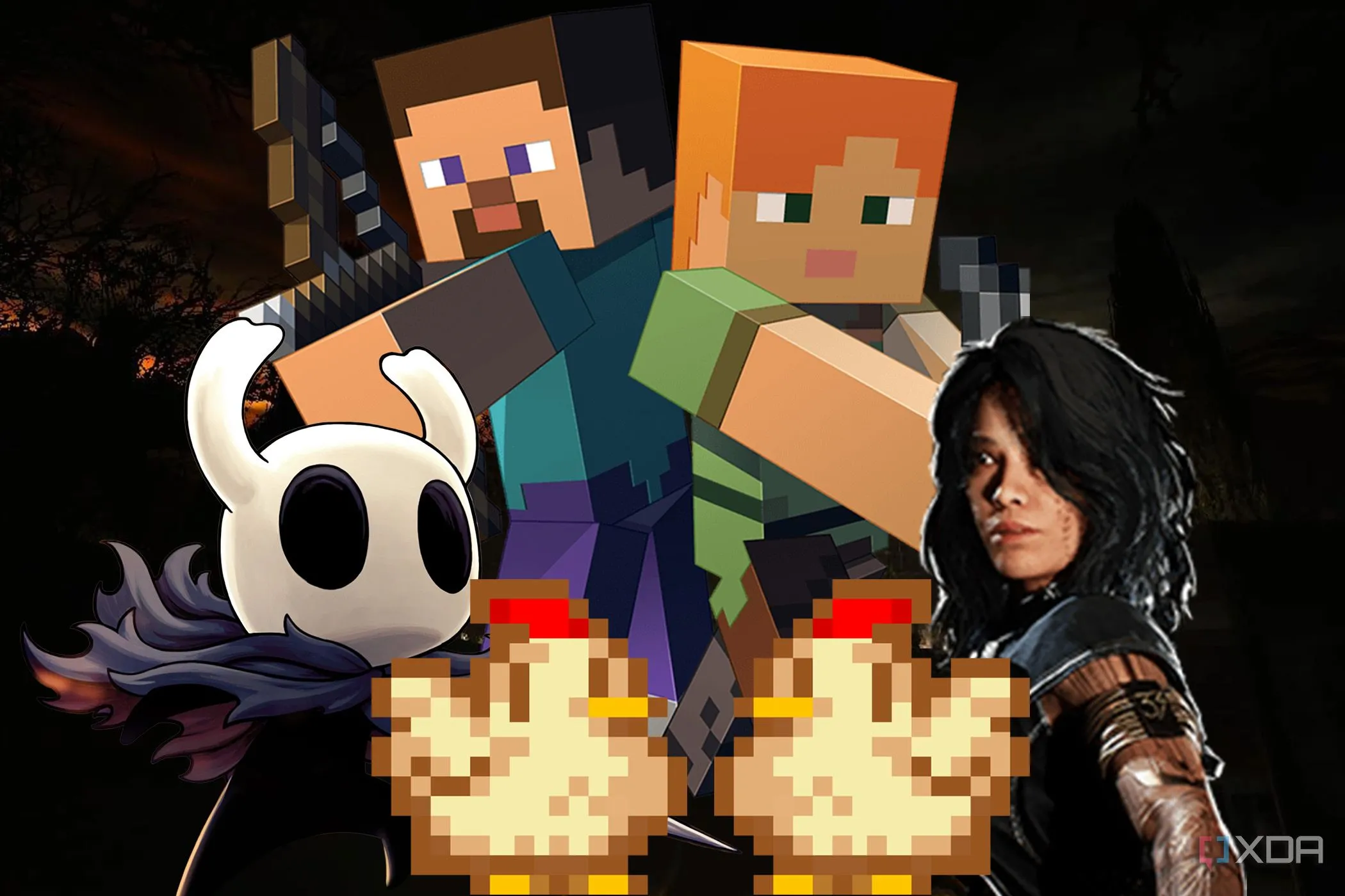 Hình ảnh tổng hợp các nhân vật nổi bật từ những tựa game indie hay nhất năm 2025