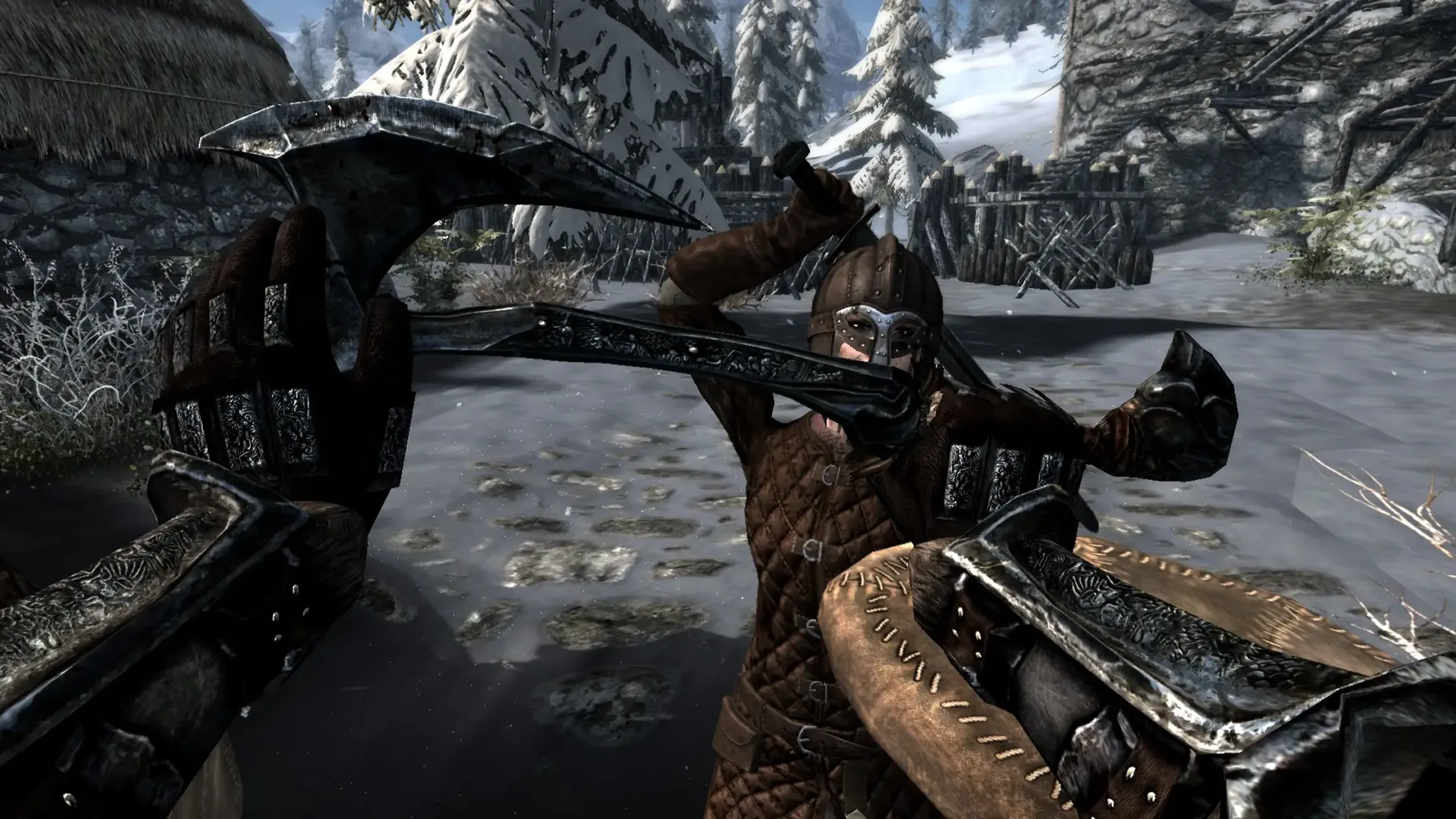 Hoạt ảnh góc nhìn thứ nhất từ mod Comprehensive First Person Animation Overhaul cho Skyrim