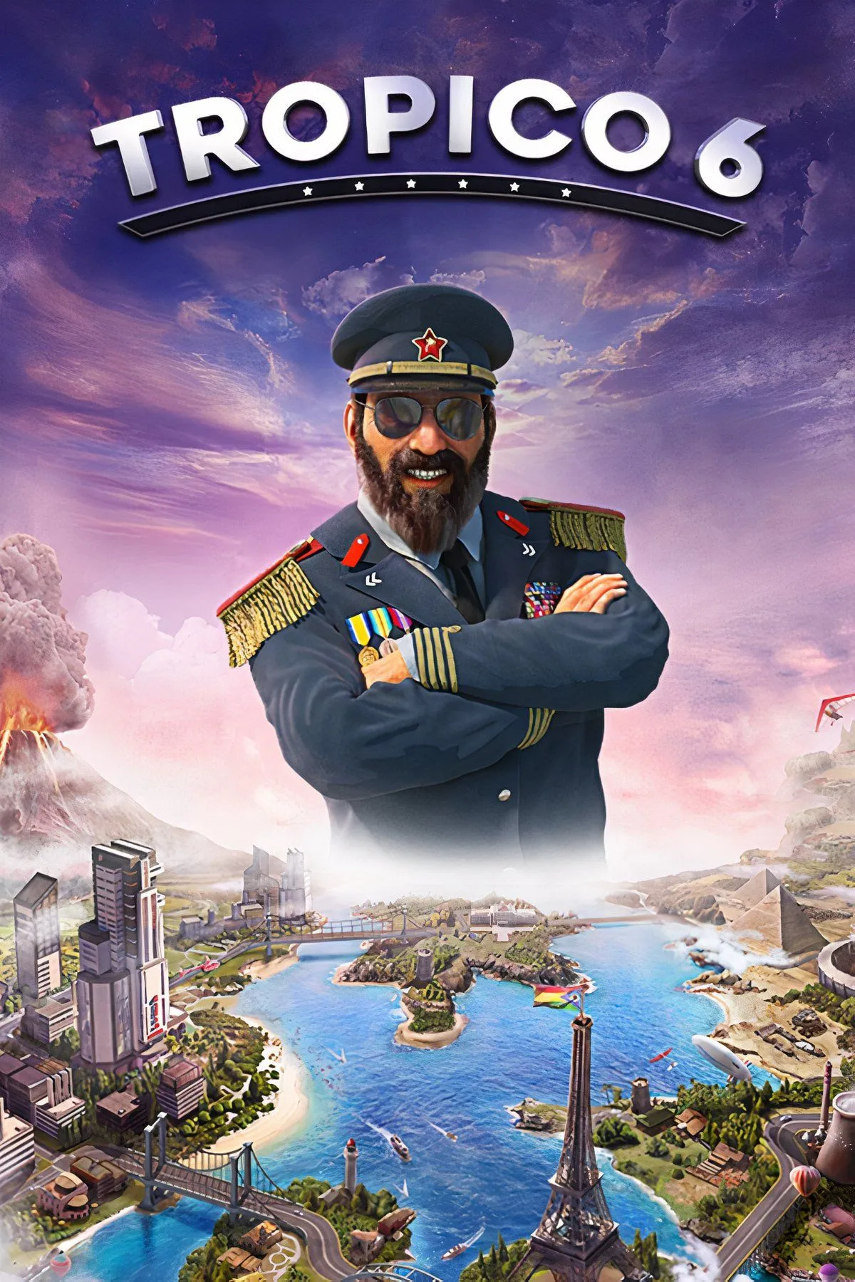 Hòn đảo nhiệt đới xinh đẹp trong game Tropico 6 với nhiều công trình độc đáo