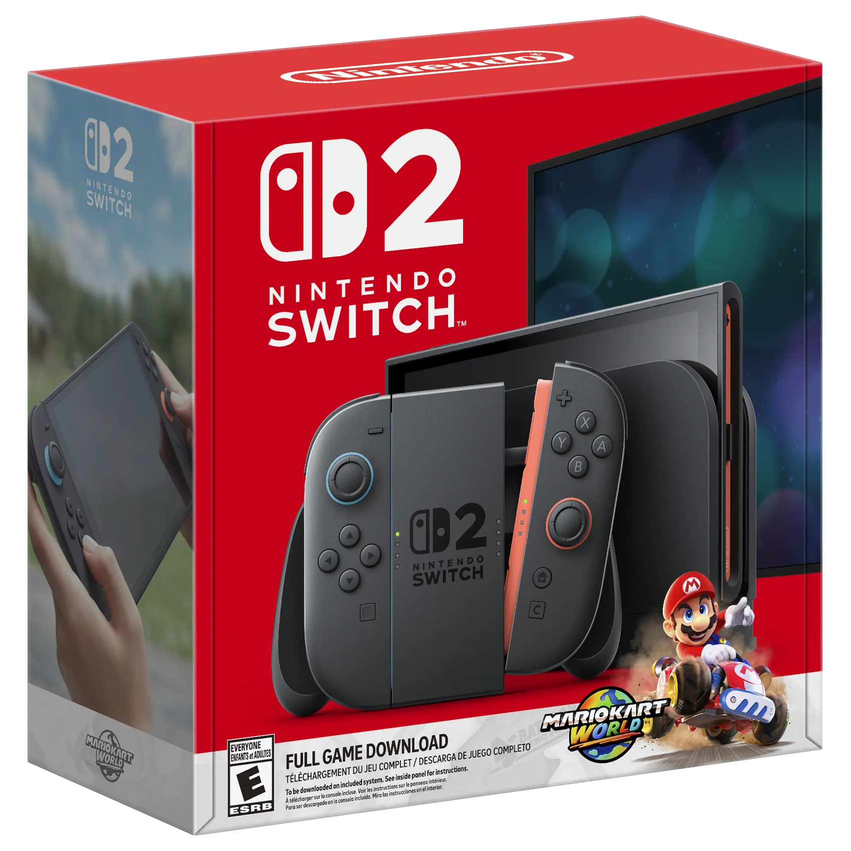Hộp bundle Nintendo Switch 2 Mario Kart World, minh họa gói sản phẩm hấp dẫn được nhiều game thủ săn đón