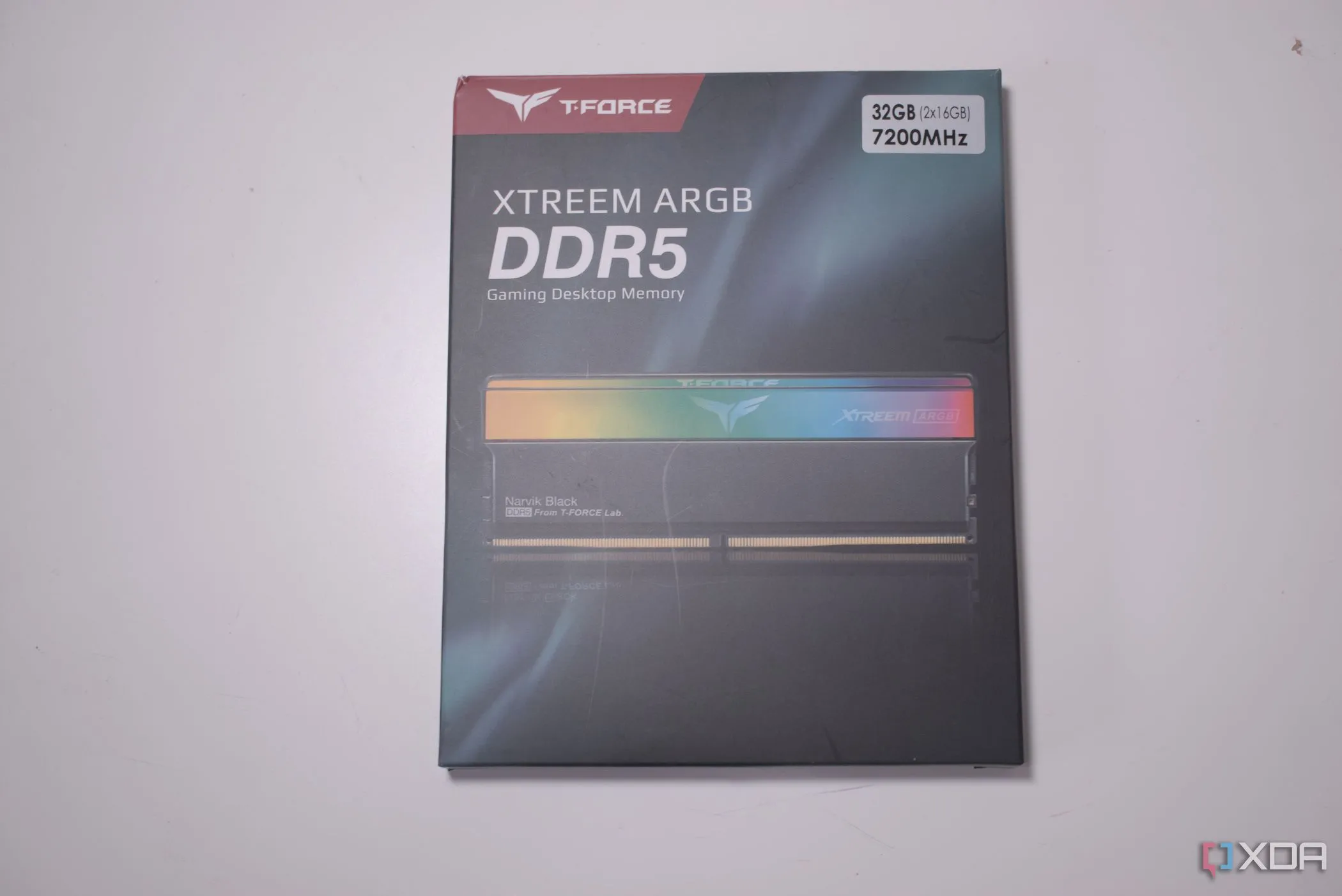Hộp RAM DDR5 TeamGroup T-FORCE XTREE ARGB, minh họa cho dung lượng RAM cần thiết.