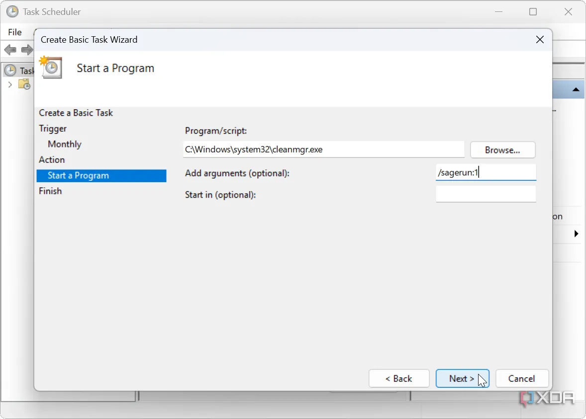 Hướng dẫn thiết lập Disk Cleanup tự động bằng Task Scheduler trong Windows