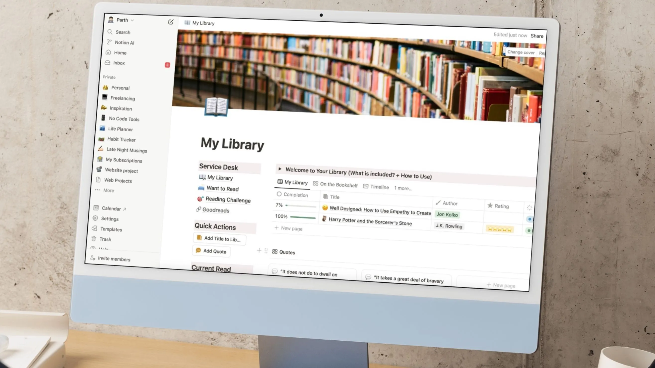 Hướng dẫn xây dựng công cụ theo dõi sách (book tracker) hiệu quả bằng Notion Database