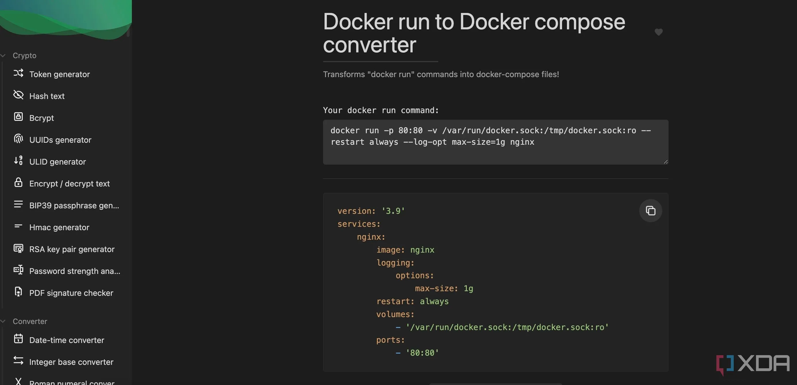 IT Tools trong Docker cung cấp nhiều tiện ích