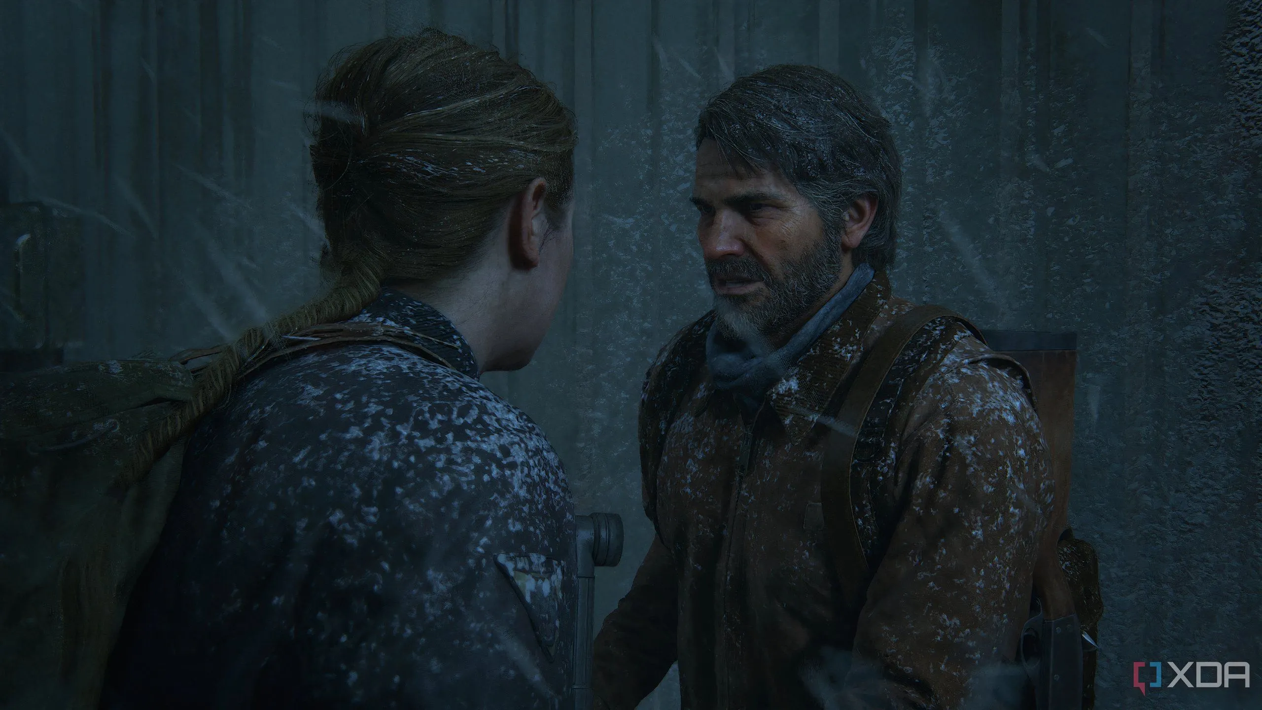 Joel và Abby trong The Last of Us Part II Remastered trên PC, minh họa game có đồ họa nặng và tiềm năng DirectStorage