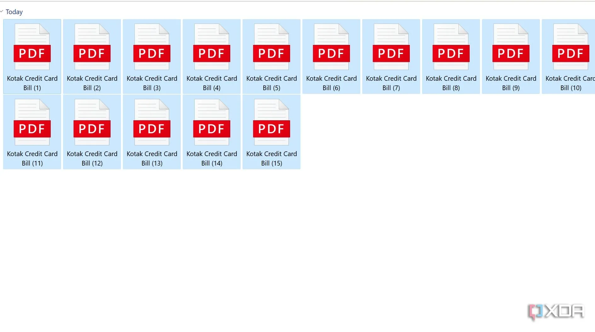 Kết quả đổi tên hàng loạt file trên Windows 11 bằng File Explorer