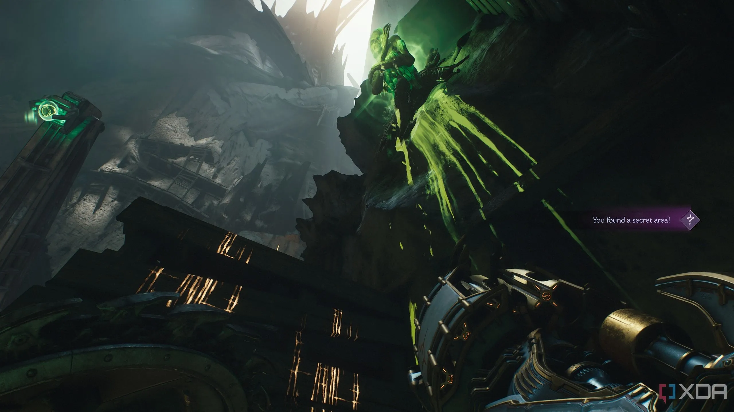 Khu vực bí mật và nút thịt xanh trong Doom The Dark Ages