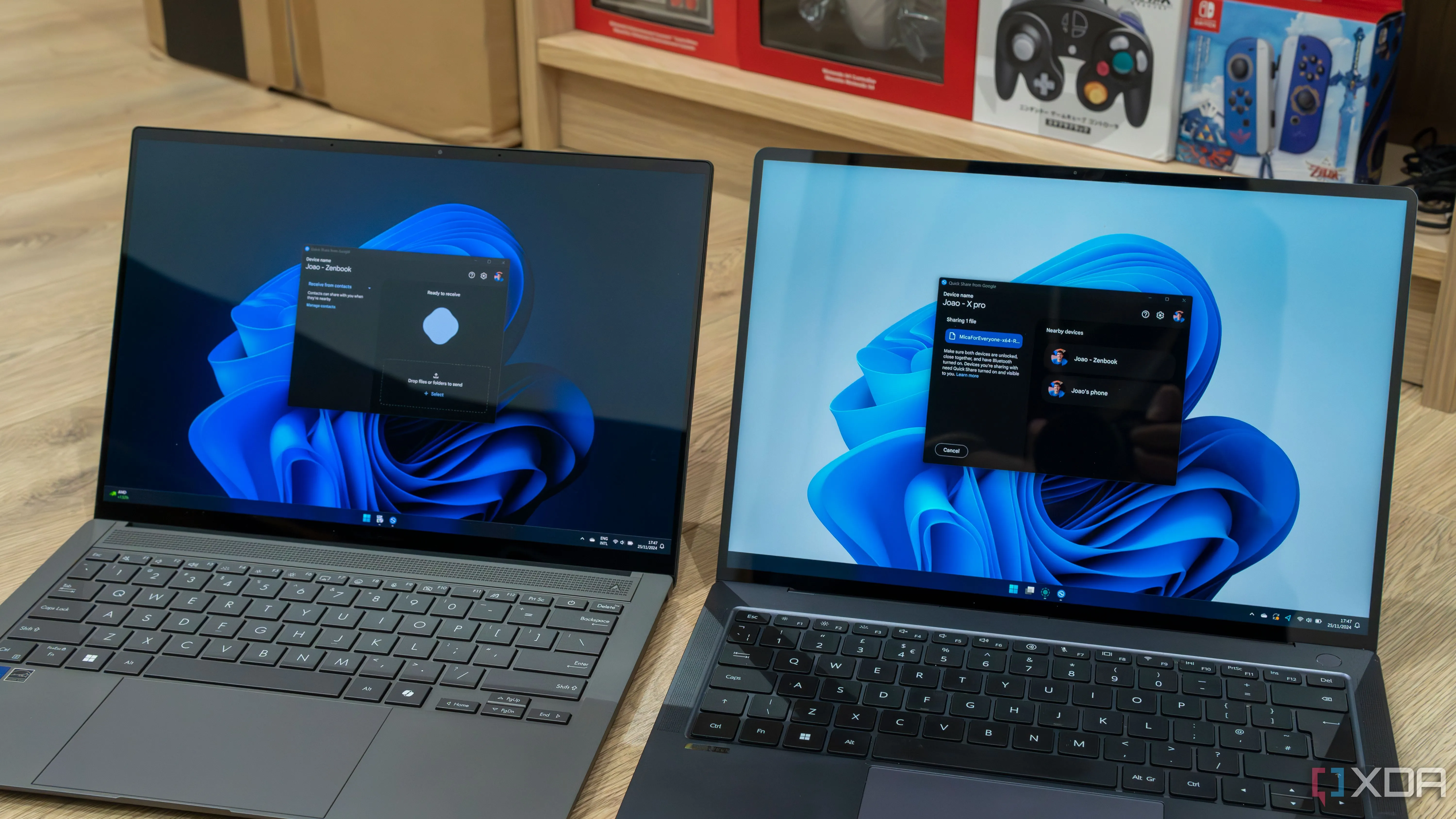 Laptop Windows 11 minh họa việc chia sẻ file, nhấn mạnh sự cần thiết của các giải pháp bảo mật như Gokapi