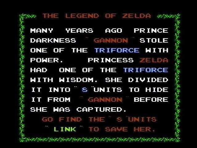 Link khám phá bản đồ trong The Legend of Zelda gốc
