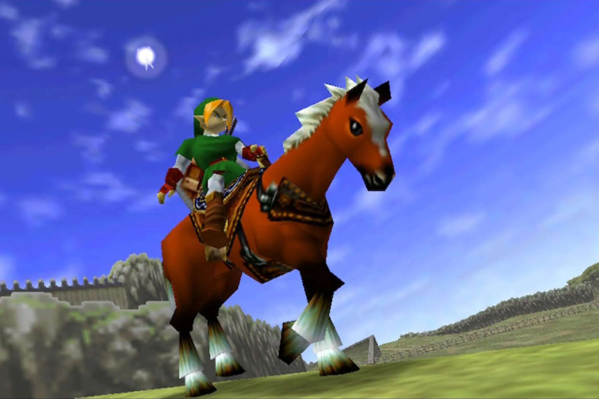 Link và Epona trong The Legend of Zelda: Ocarina of Time, biểu tượng của sự đổi mới trong game 3D và cơ chế khóa mục tiêu