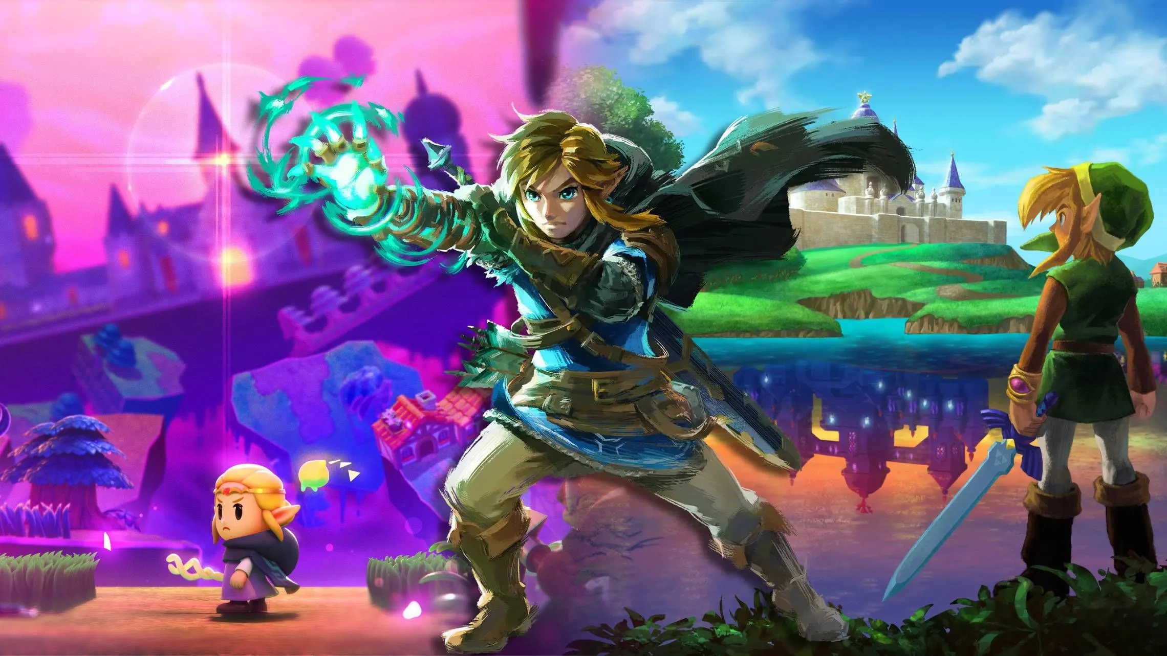 Link và Zelda từ một số tựa game Legend of Zelda hay nhất