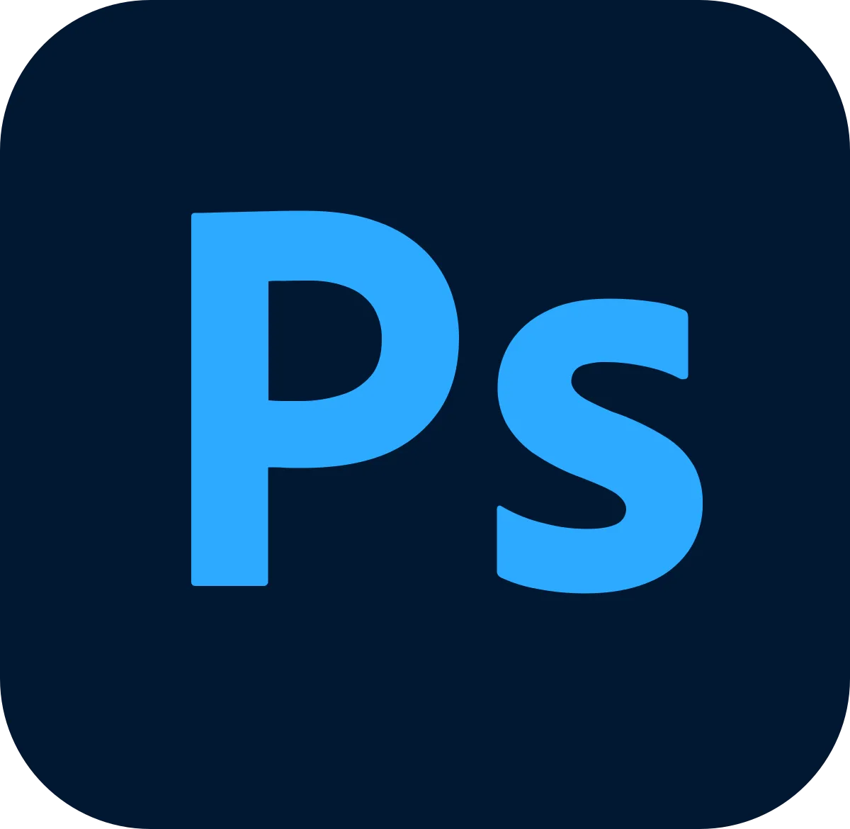 Logo chính thức của phần mềm chỉnh sửa ảnh Adobe Photoshop