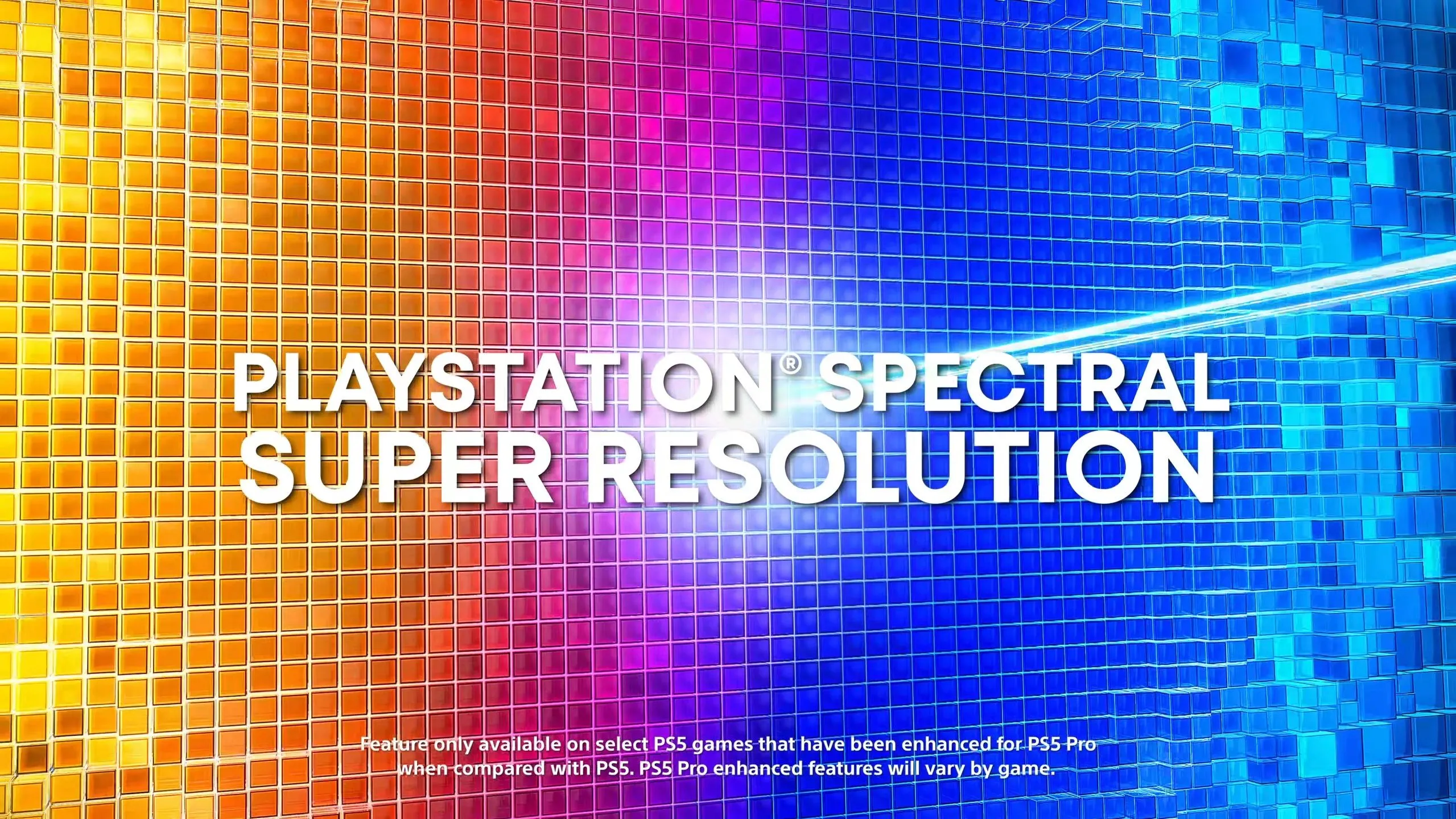 Logo công nghệ PlayStation Spectral Super Resolution (PSSR), giải pháp nâng cấp đồ họa của Sony cho PS5 Pro.