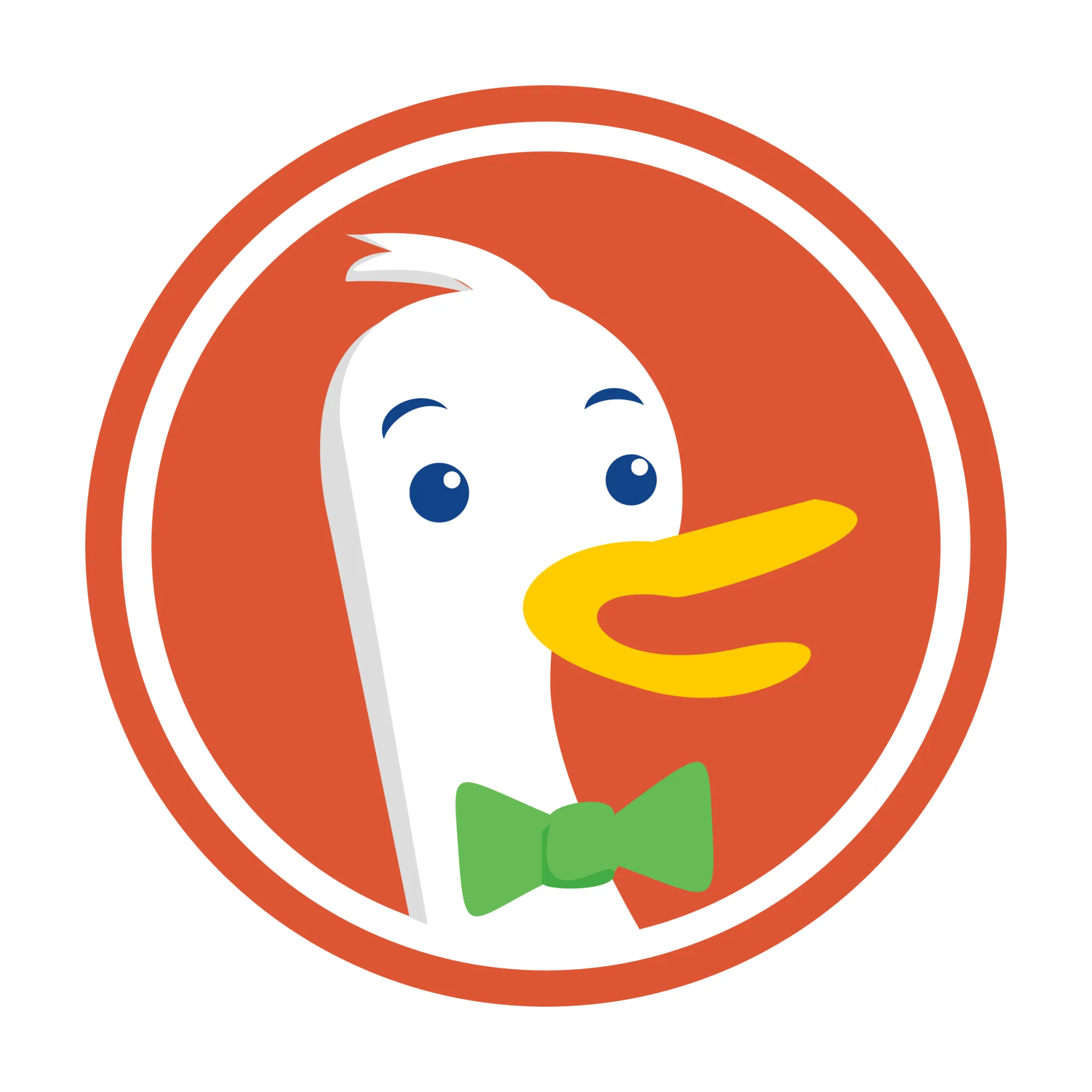 Logo của DuckDuckGo, biểu tượng cho trình duyệt và công cụ tìm kiếm bảo mật.