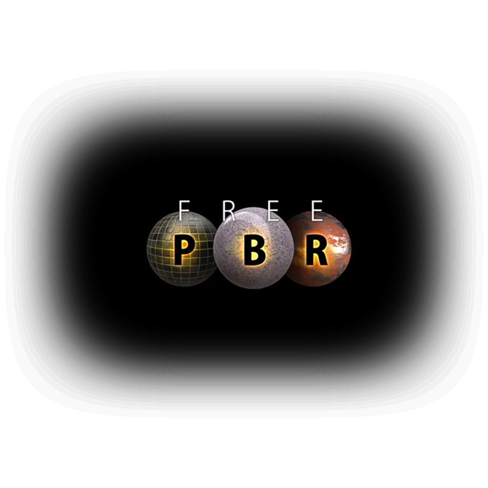 Logo của Free PBR, chuyên cung cấp các texture PBR miễn phí cho các dự án thiết kế 3D.