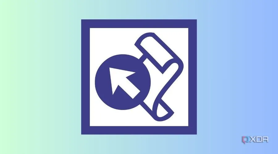 Logo của Microsoft FrontPage trên nền gradient màu sắc