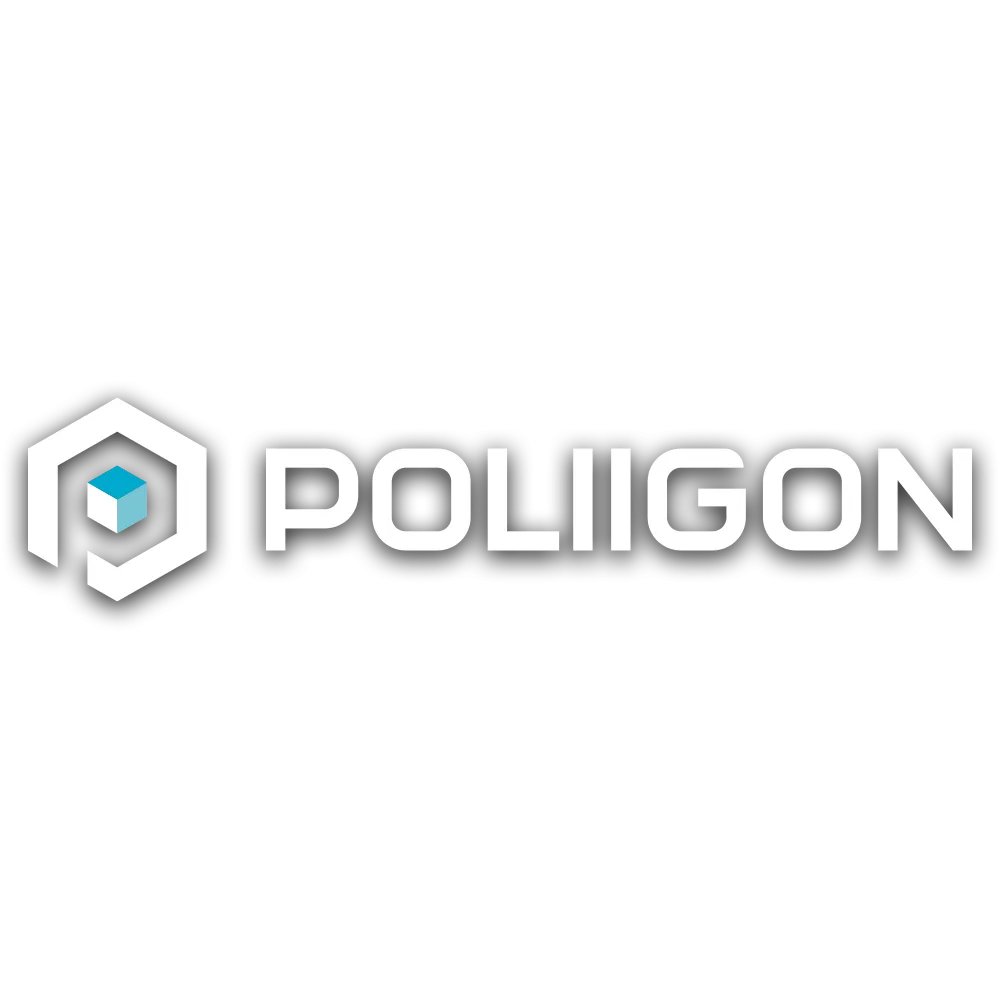 Logo của Poliigon, nhà cung cấp texture PBR cao cấp và miễn phí cho các ứng dụng 3D.
