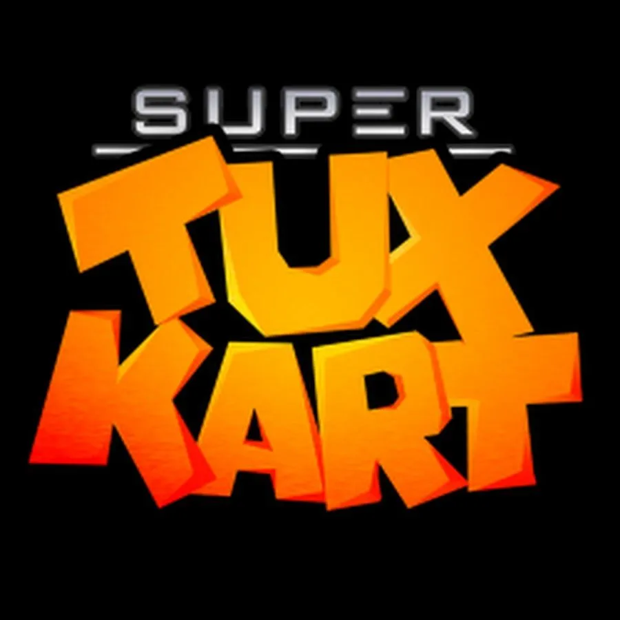 Logo game đua xe SuperTuxKart, tựa game mã nguồn mở lấy cảm hứng từ Mario Kart.