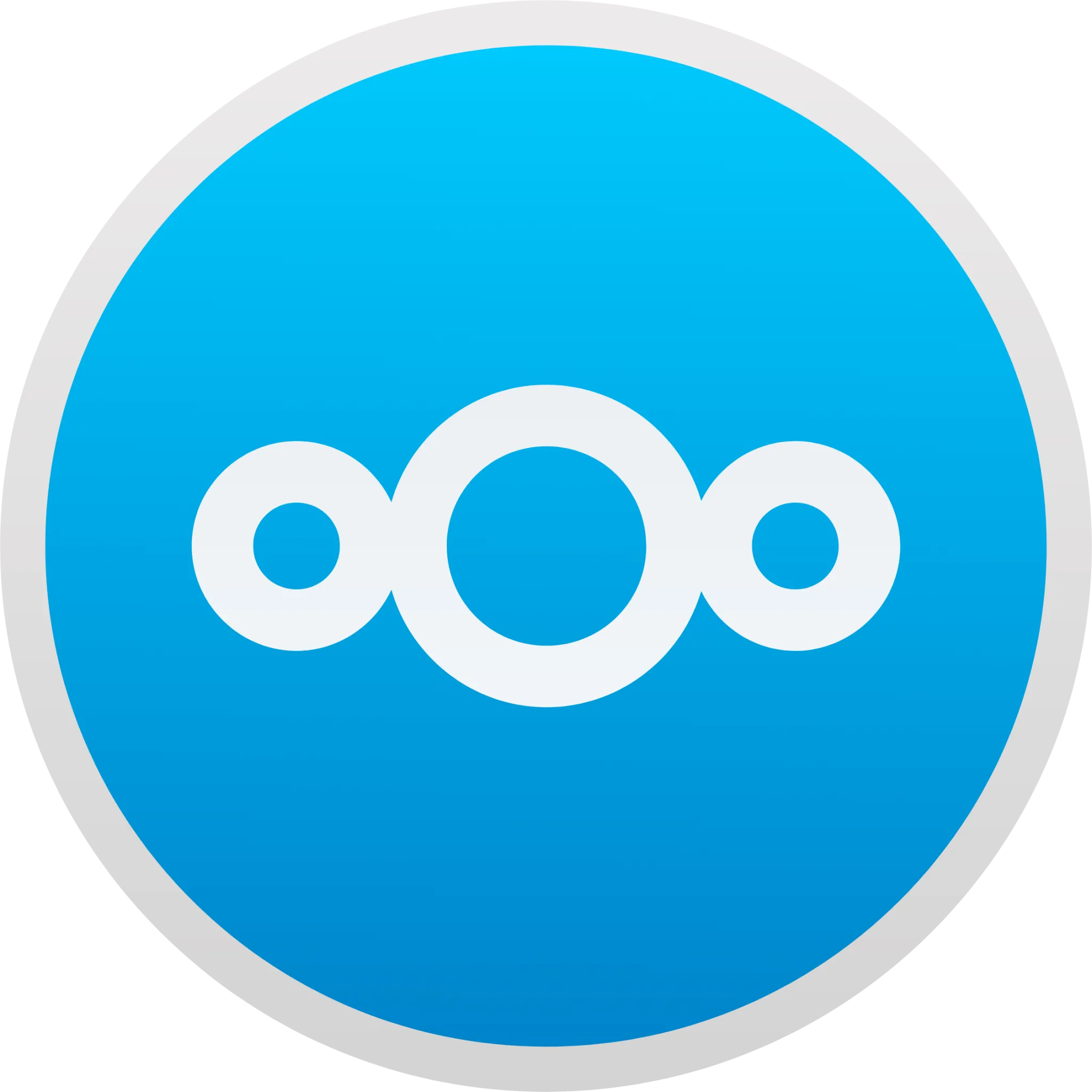 Logo Nextcloud, biểu tượng của nền tảng lưu trữ đám mây tự chủ