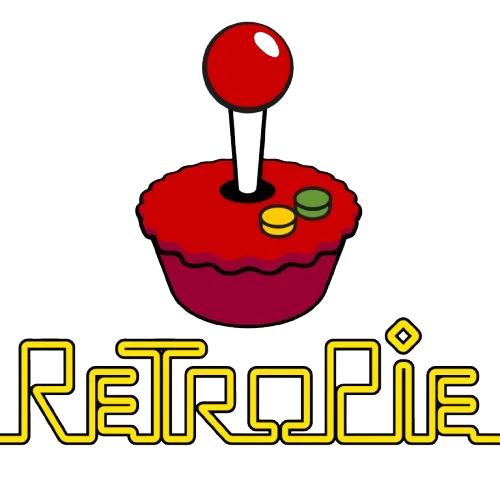 Logo RetroPie biểu trưng cho hệ điều hành chơi game retro trên Raspberry Pi.
