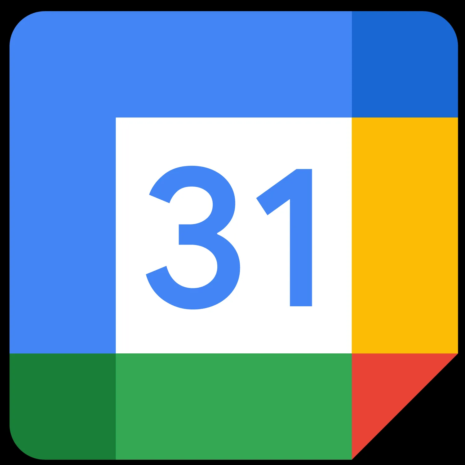 Logo ứng dụng Google Calendar, biểu tượng lịch với số 31