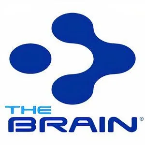 Logo ứng dụng The Brain hiển thị mạng lưới ý tưởng trực quan