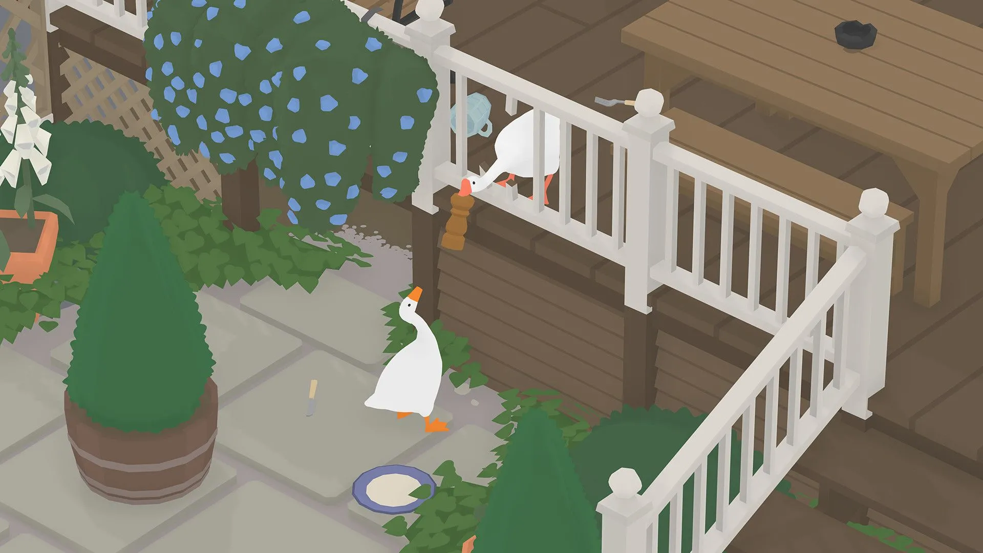 Lối chơi hài hước của game Untitled Goose Game với chú ngỗng tinh quái