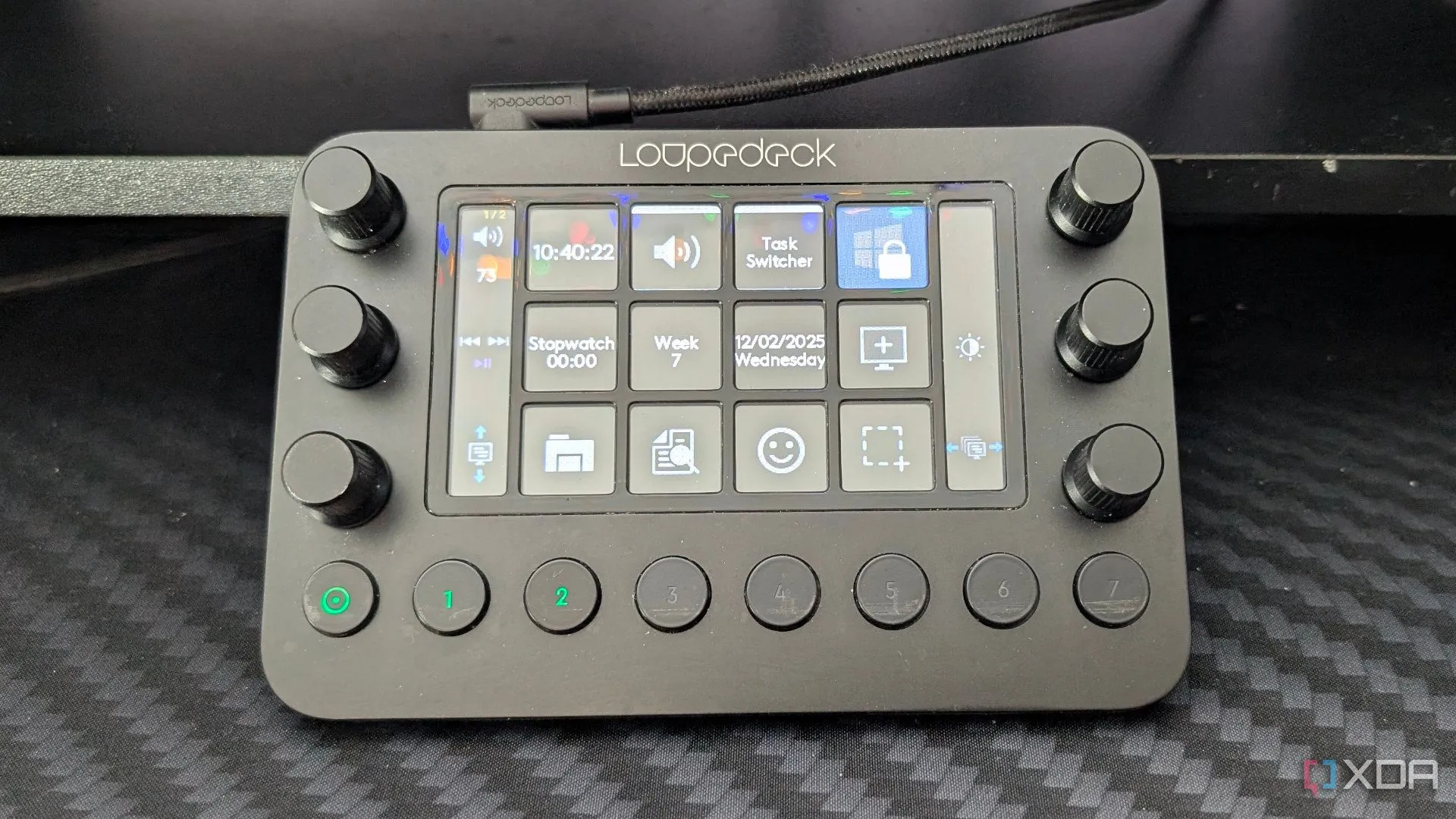 Loupedeck hiển thị cài đặt Windows thông thường