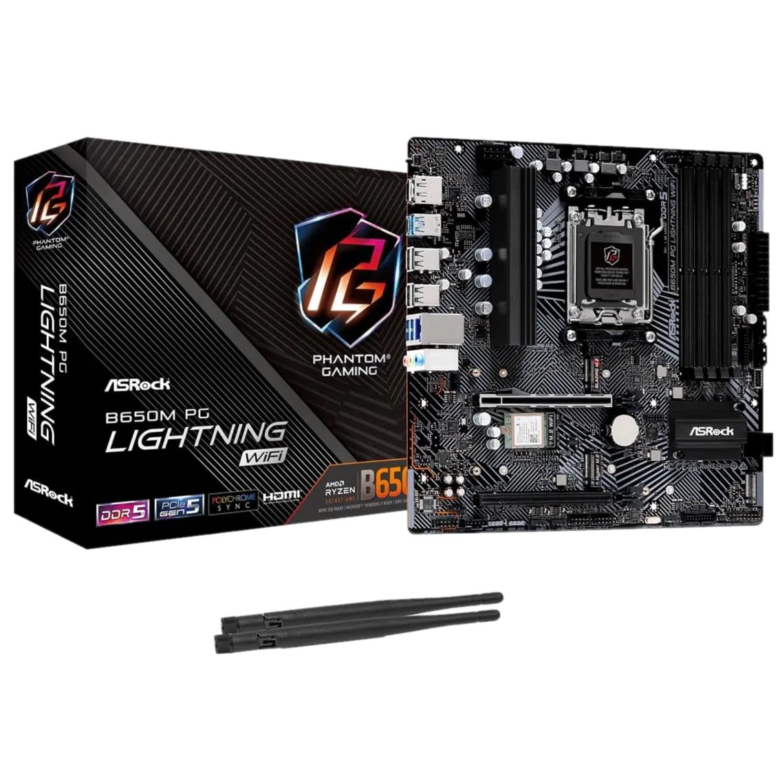 Mainboard ASRock B650M PG Lightning WiFi cho PC gaming 4K
