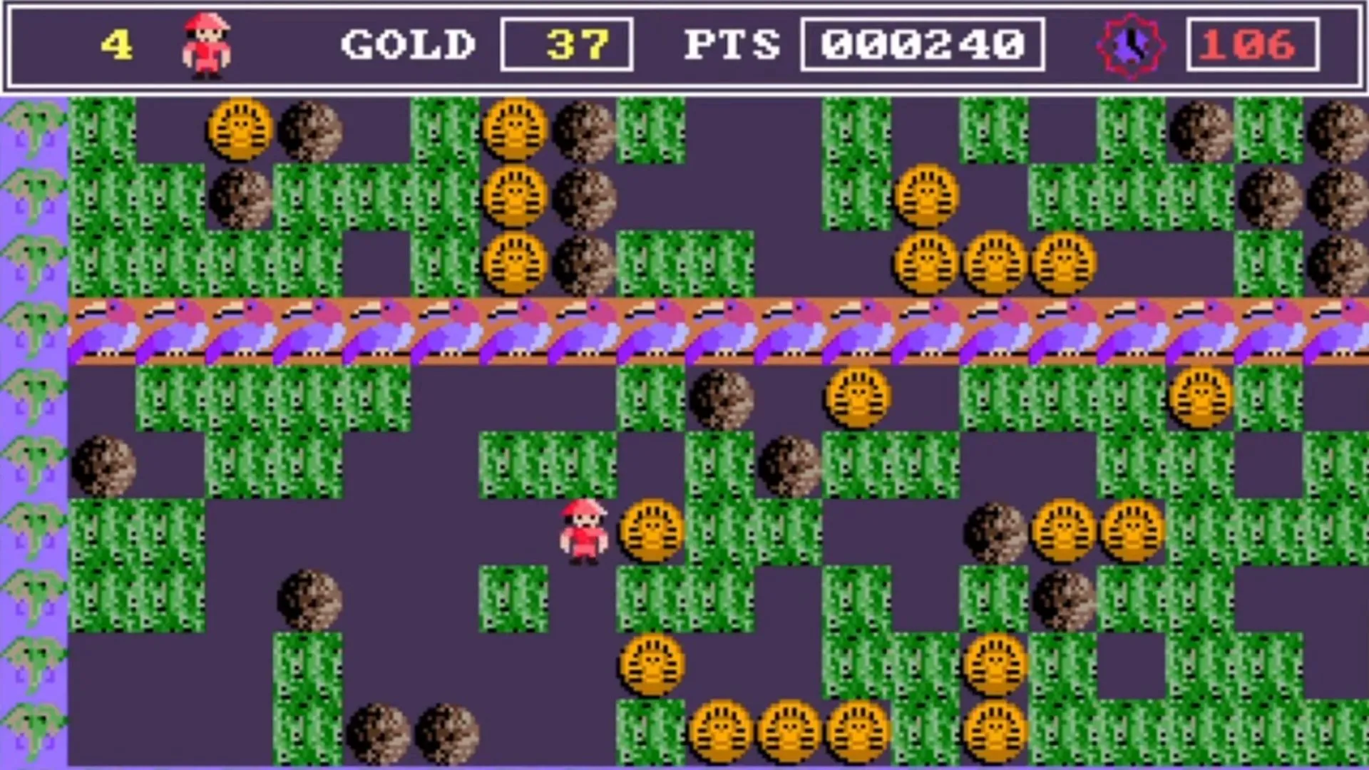 Màn chơi đầu tiên của game arcade Rockford, tựa game PC cổ có giá trị sưu tầm cao