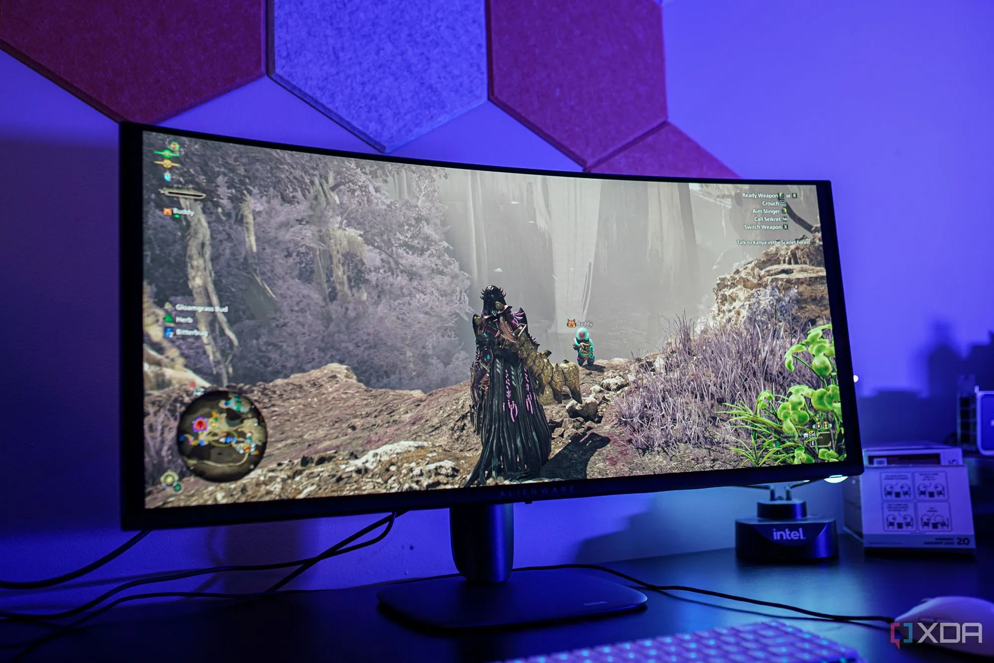 Màn hình Alienware AW3425DW, minh họa một trong những thương hiệu có thể ứng dụng tấm nền 8K của BOE.