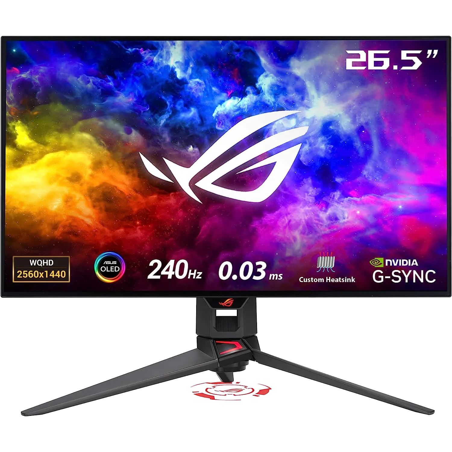 Màn hình chơi game Asus ROG Swift PG27AQDM với tấm nền OLED hiển thị sắc nét