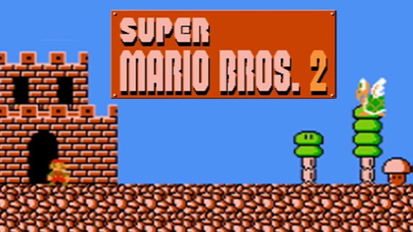 Màn hình game Super Mario Bros. 2, hay còn gọi là The Lost Levels quốc tế