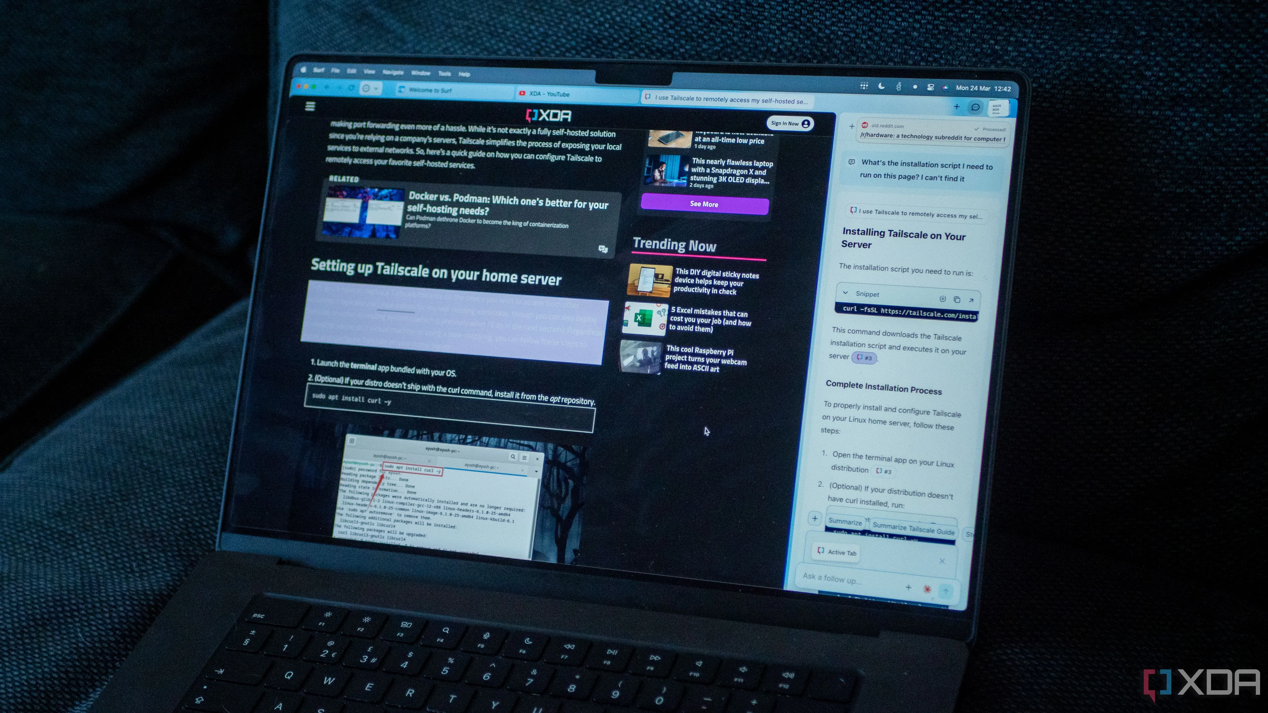 Màn hình máy tính hiển thị chế độ đọc (Reader Mode) của Epic Privacy Browser, giúp tập trung vào nội dung văn bản