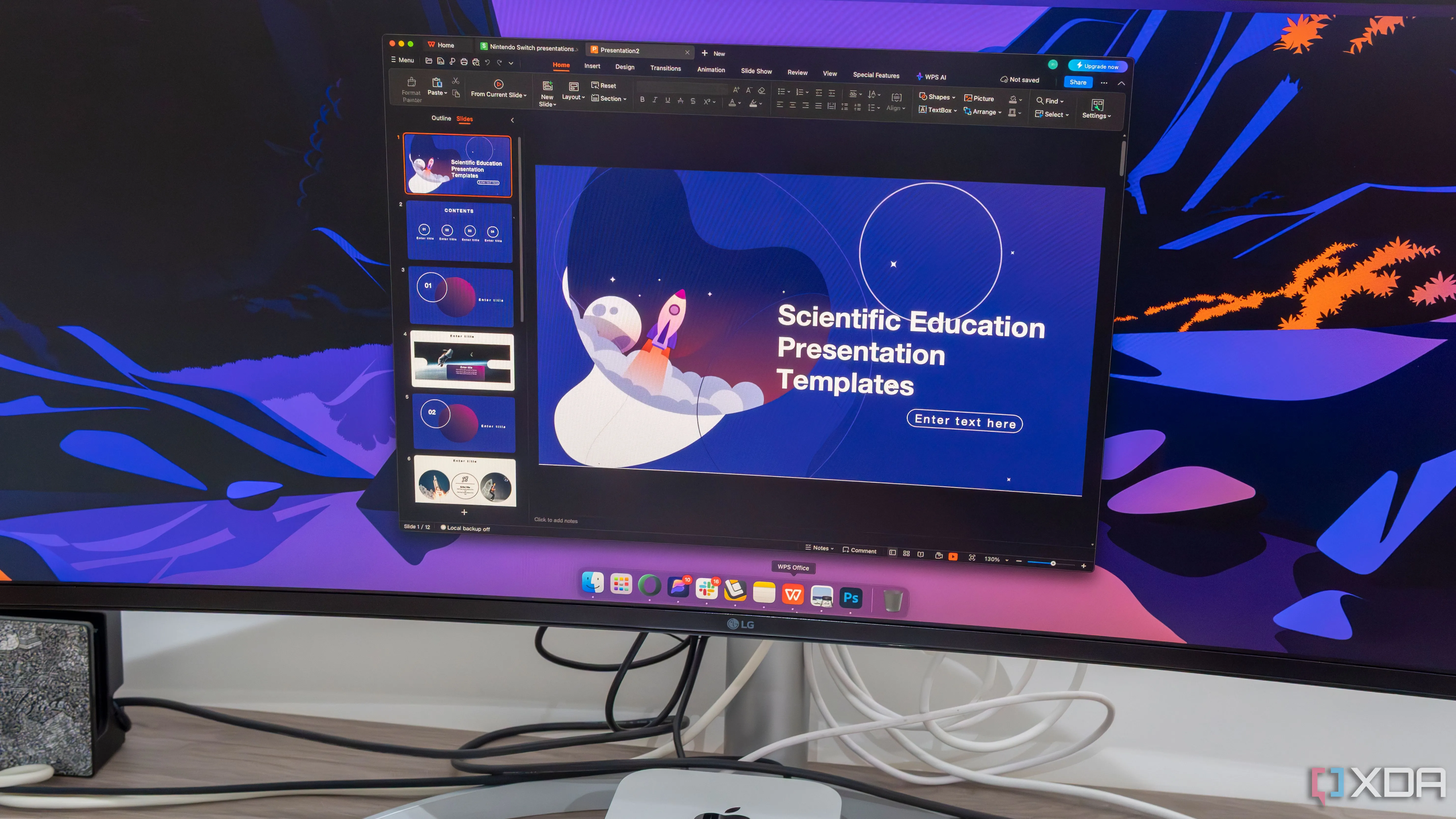Màn hình máy tính macOS hiển thị WPS Office, giải pháp văn phòng miễn phí thay thế Microsoft Office, với giao diện quen thuộc.